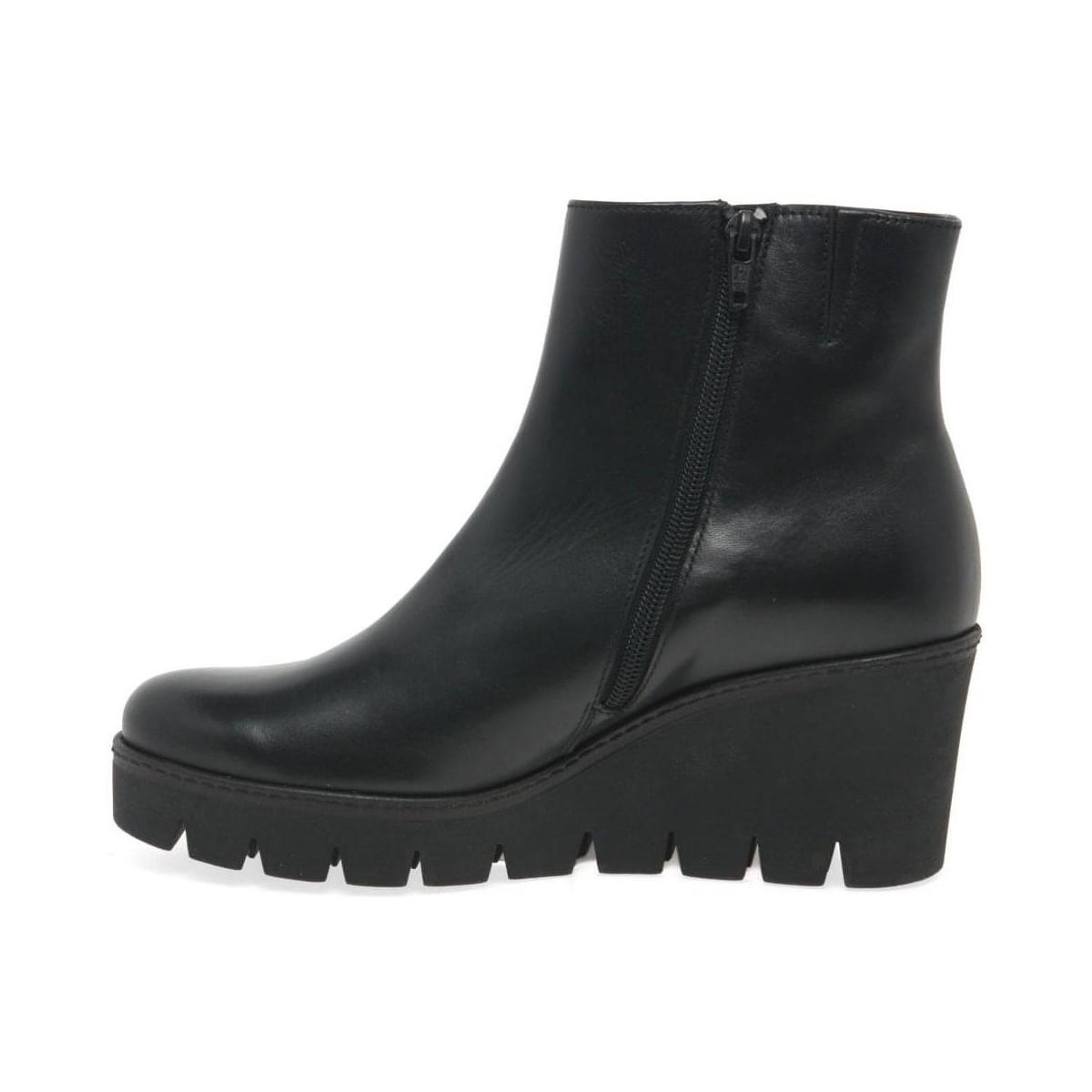gabor ghost ladies wedge ankle boots