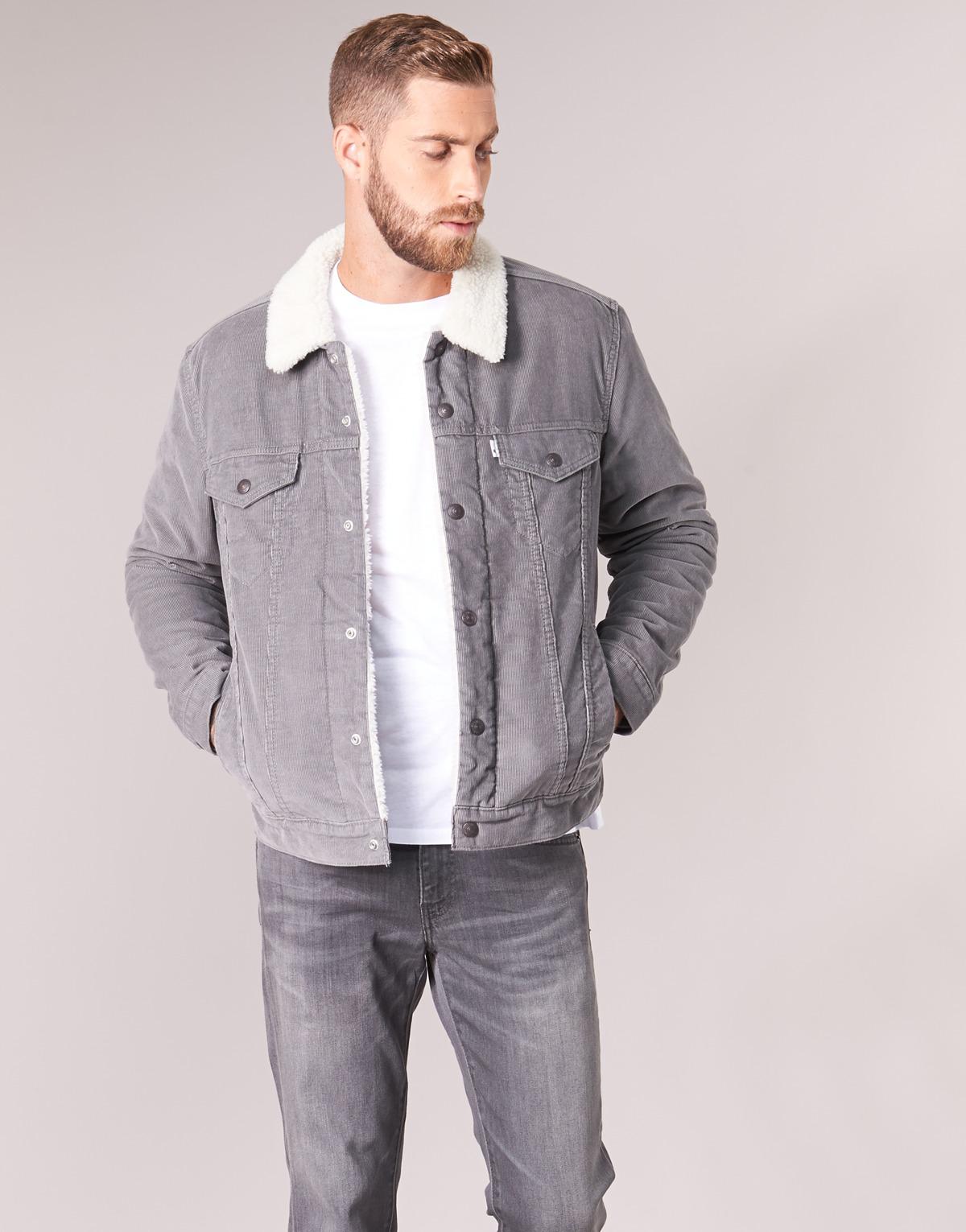 levis sherpa grey