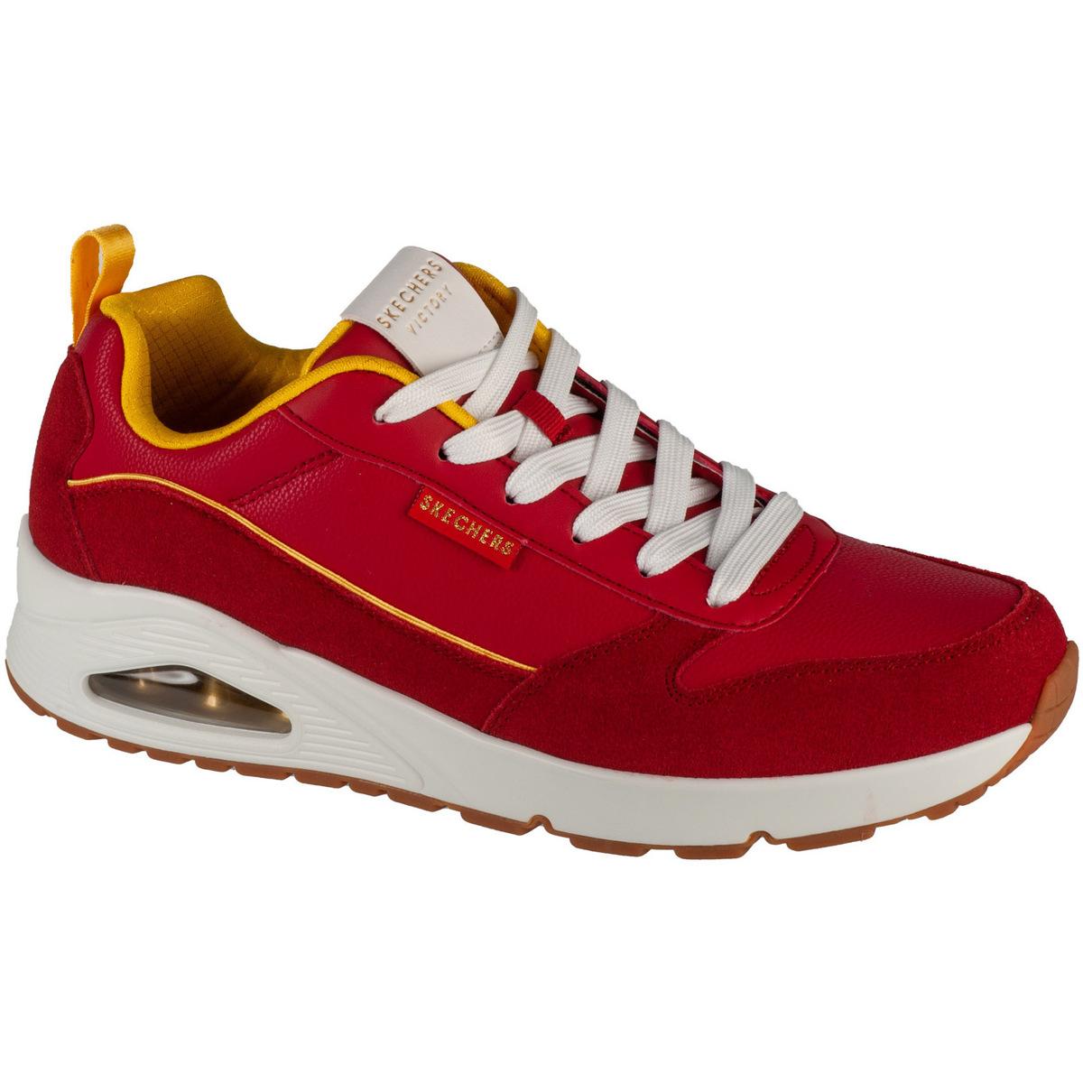 Chaussures Rouge Skechers pour homme Lyst