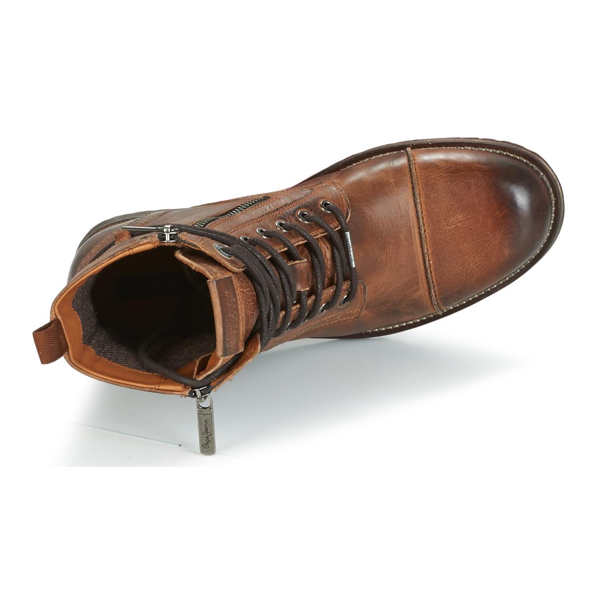 Pepe Jeans Denim Melting Mid Boots in Brown for Men Lyst