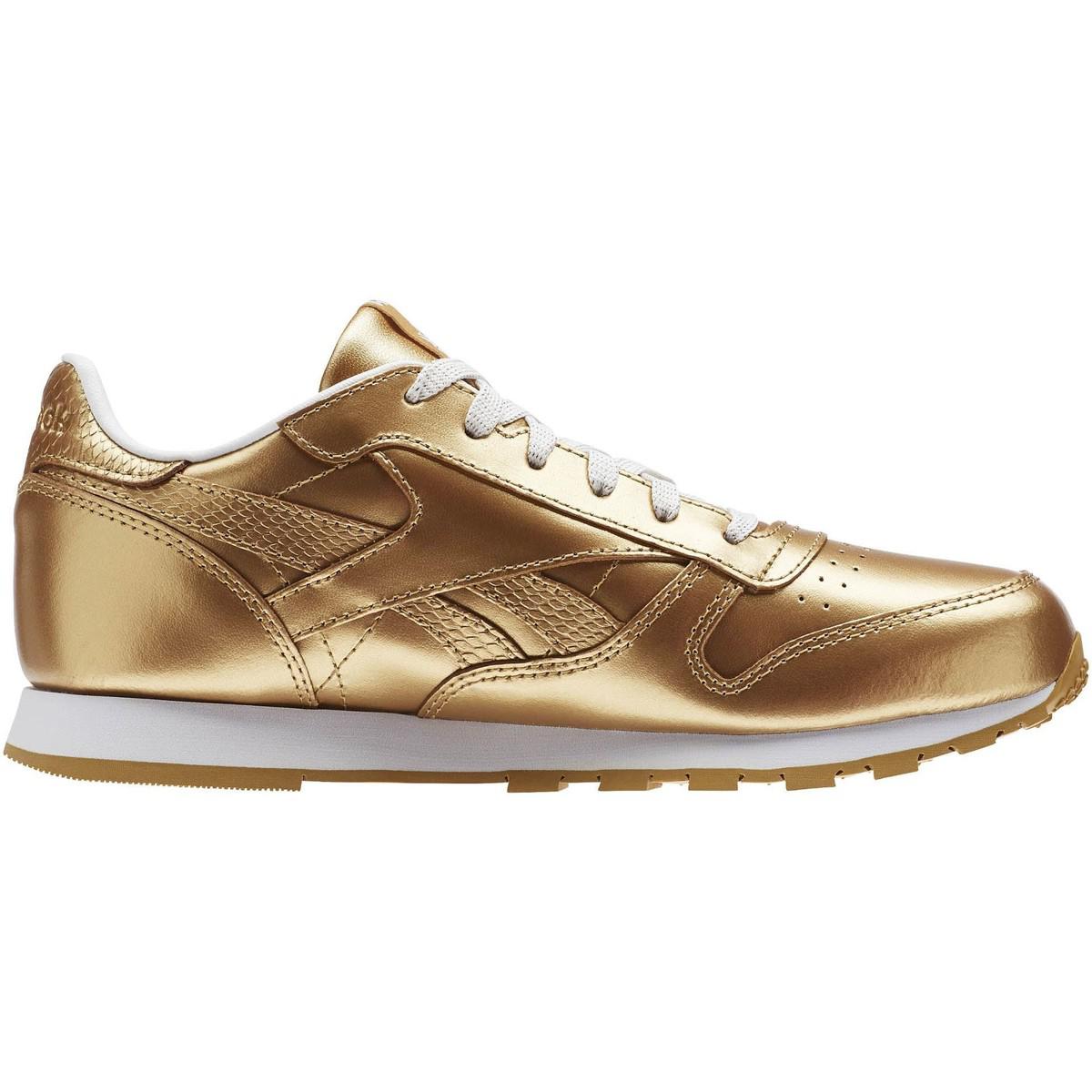 reebok shoes womens gold