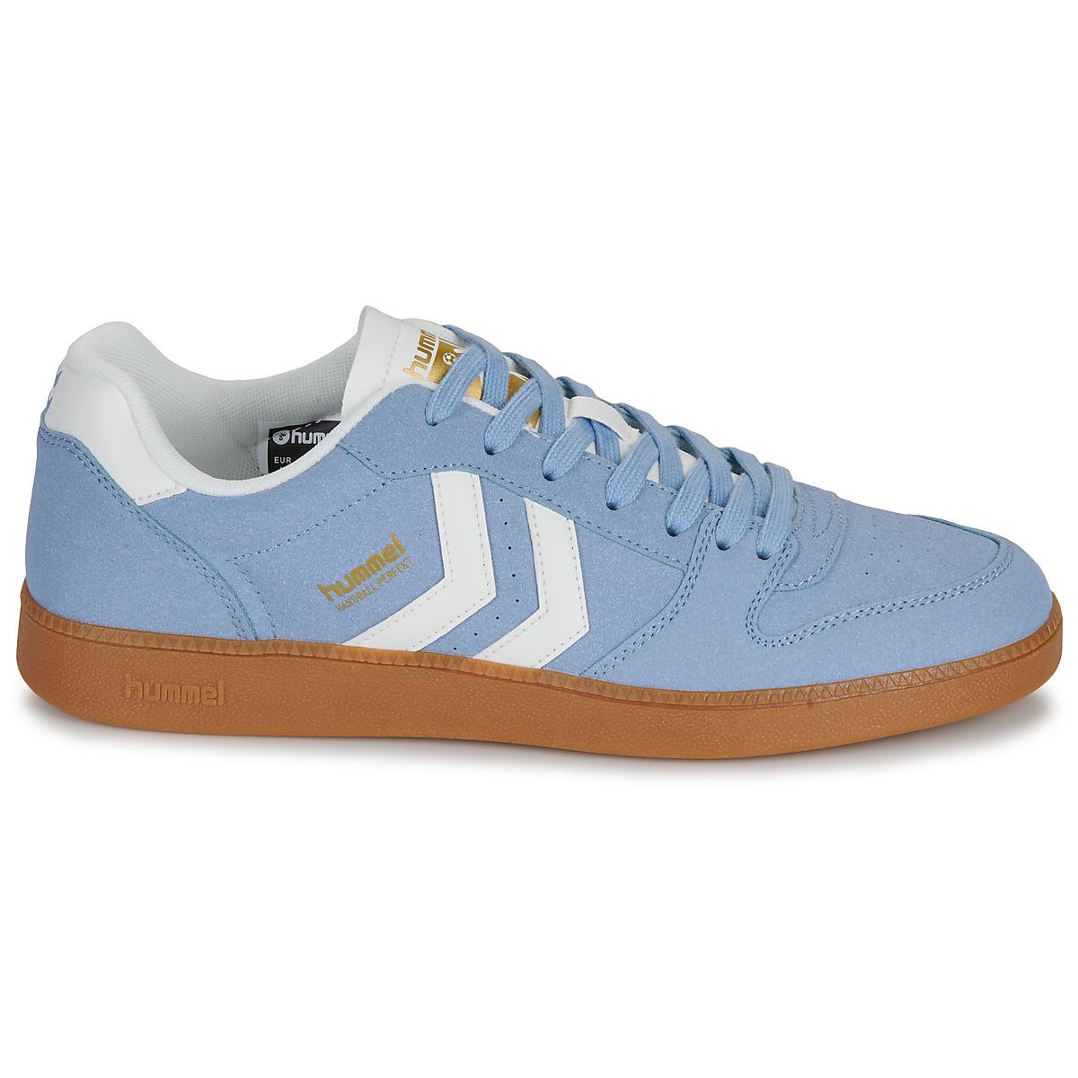 Baskets Hummel Hb Team - Taille EU 41, Couleur Bleu Et Jaune, Cuir Suédé, Neuf Avec Emballage