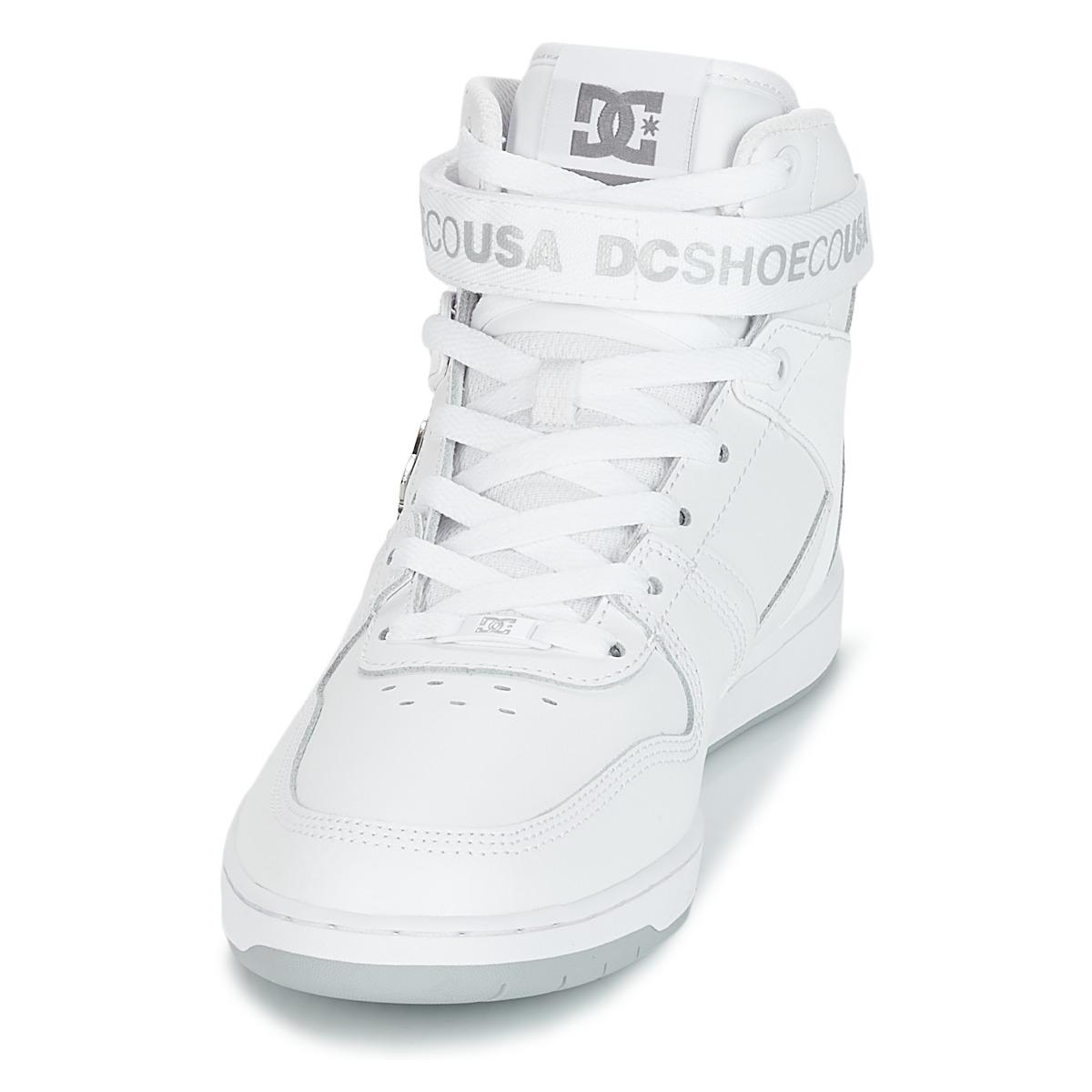 DC Shoes Pensford M Shoe Wht Shoes (high-top Trainers) in White for Men |  Lyst UK