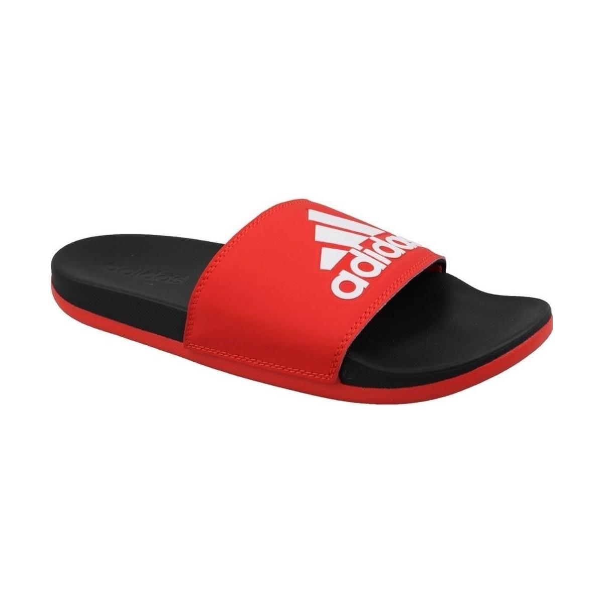 adidas adilette comfort red