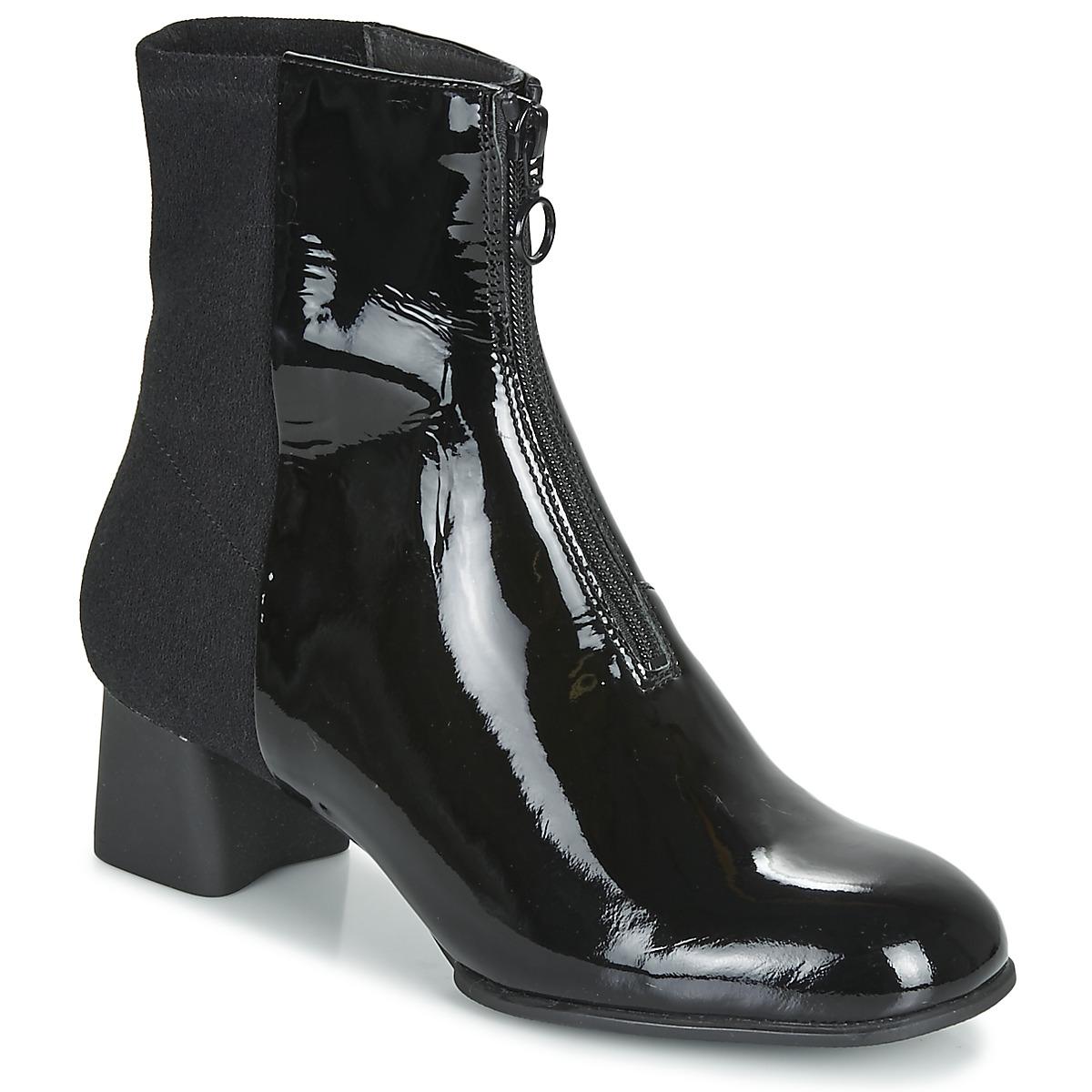 Camper Leather Katie Boots Women's Low Ankle Boots In Black - Lyst