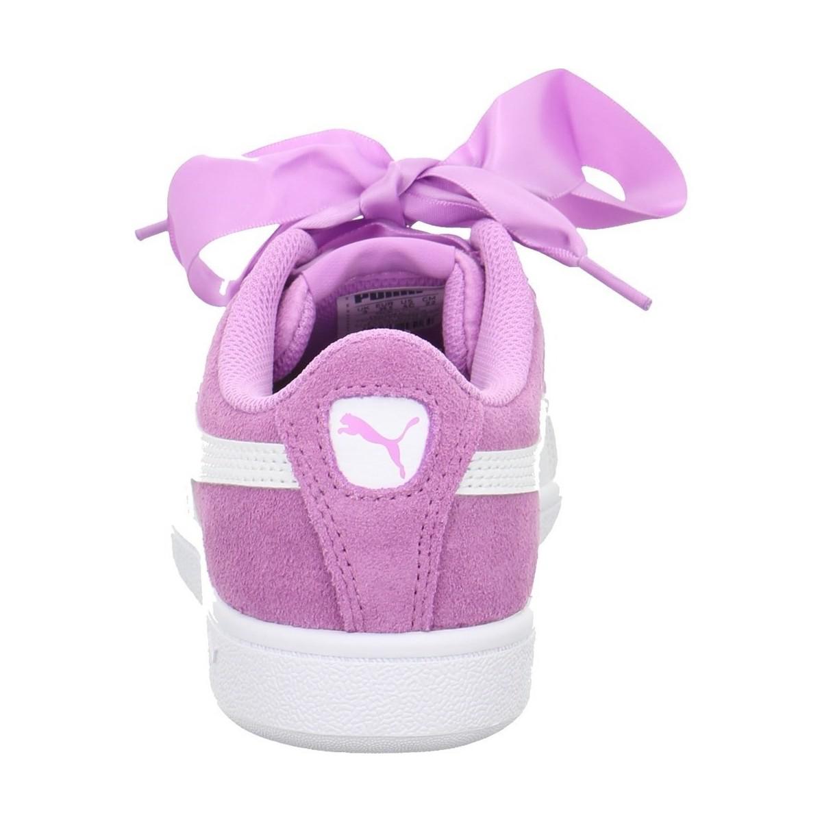 puma purple ribbon shoes