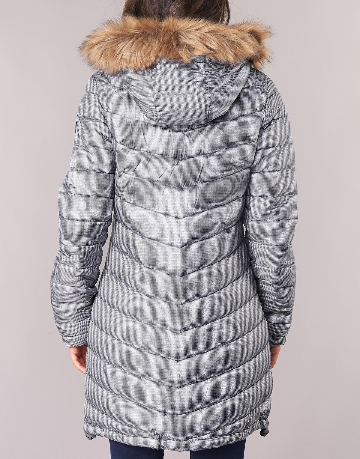 chevron faux fur super fuji jacket