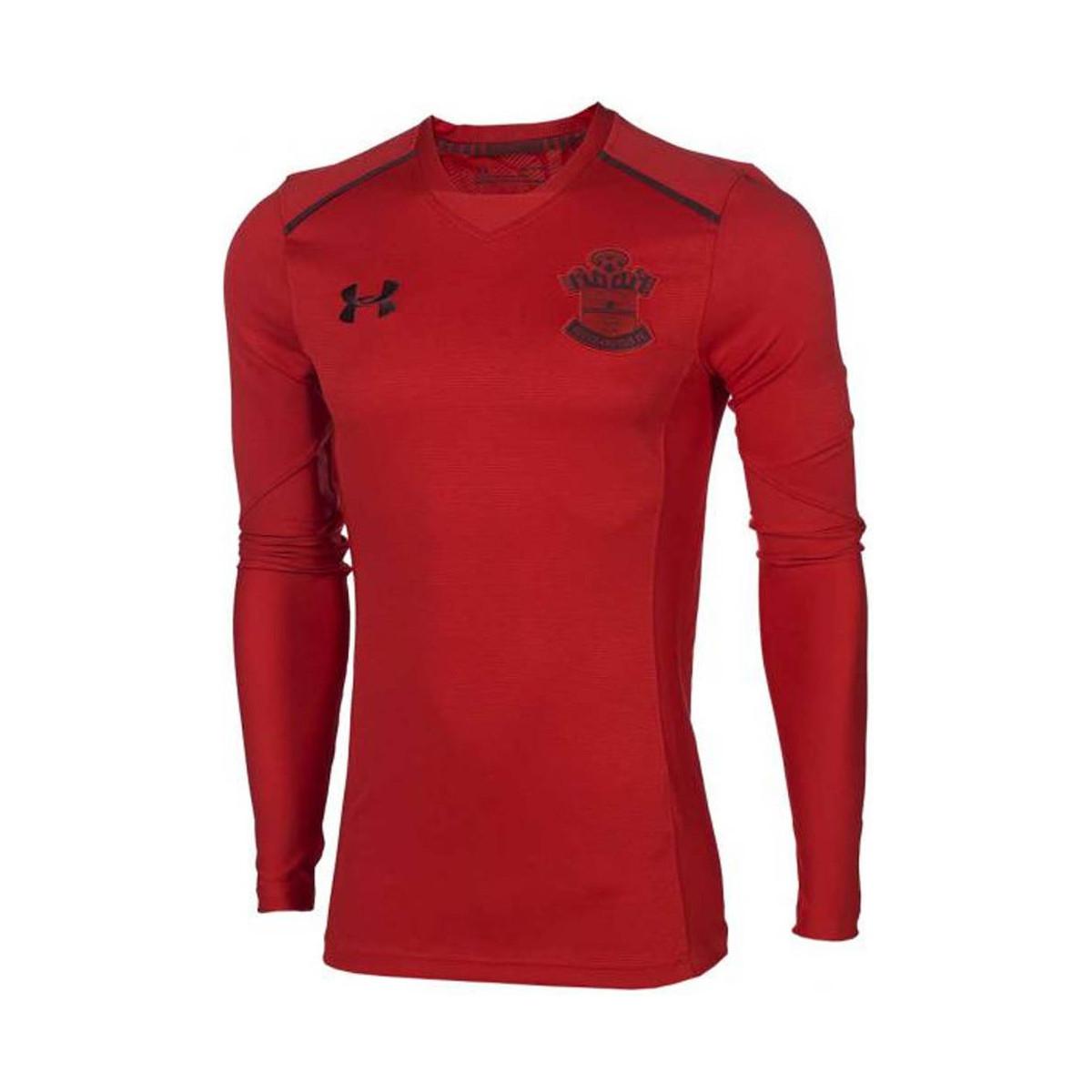 men's under armour red long sleeve