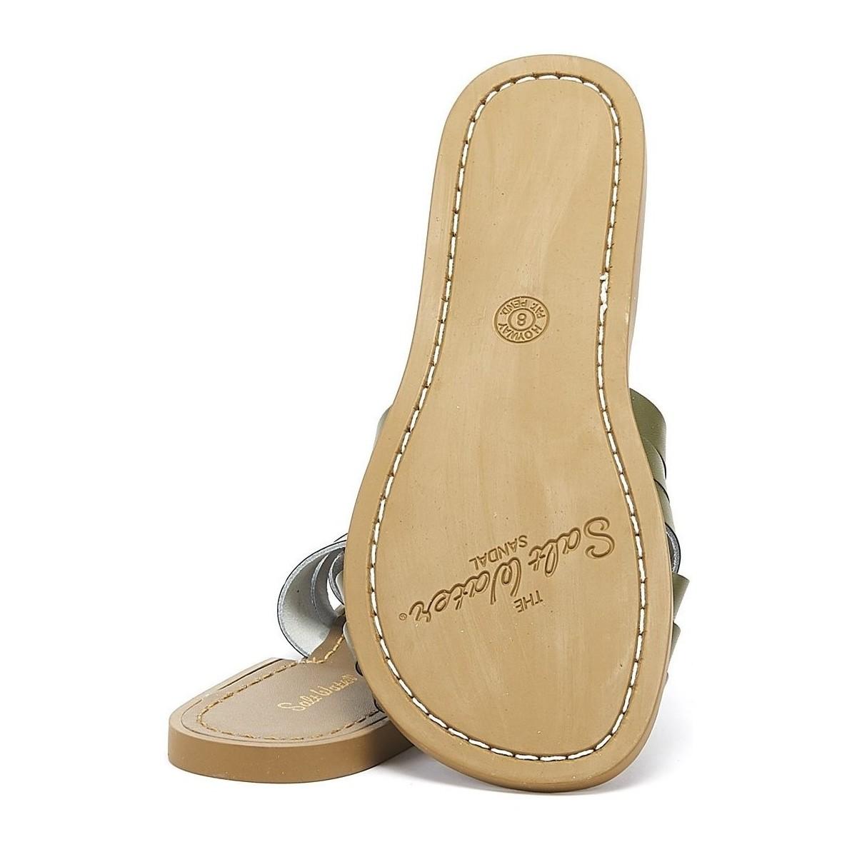 olive green salt water sandals