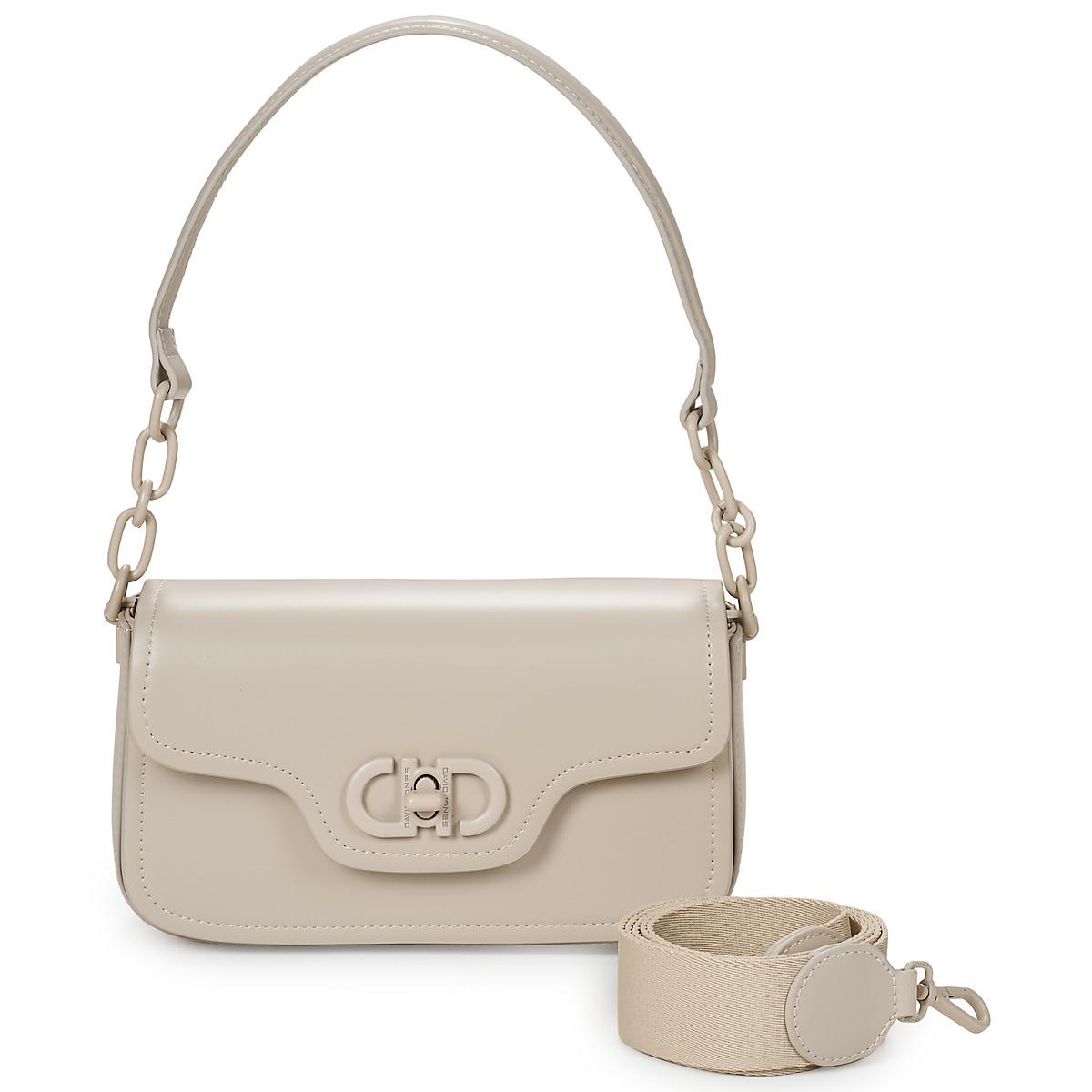 Borsa A Tracolla Donna David Jones - Pelle PU Bianco, Grande Capacità, Per Laptop 17 Pollici - Foto 12