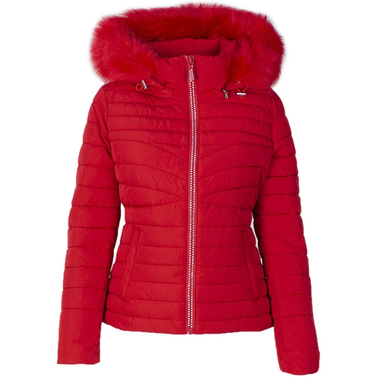 doudoune rouge guess