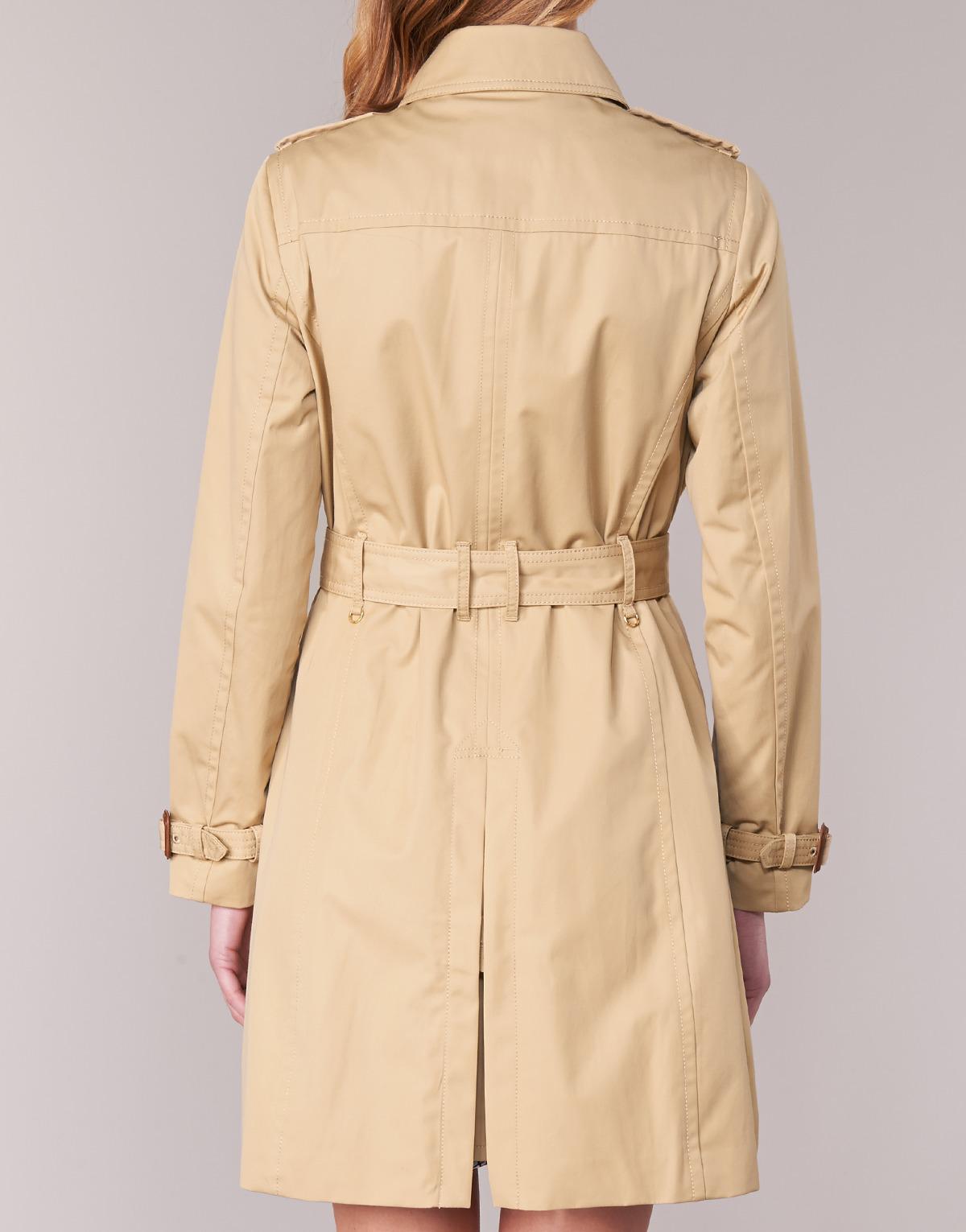 MICHAEL Michael Kors Print Lined Trench Women's Trench Coat In Beige in ...