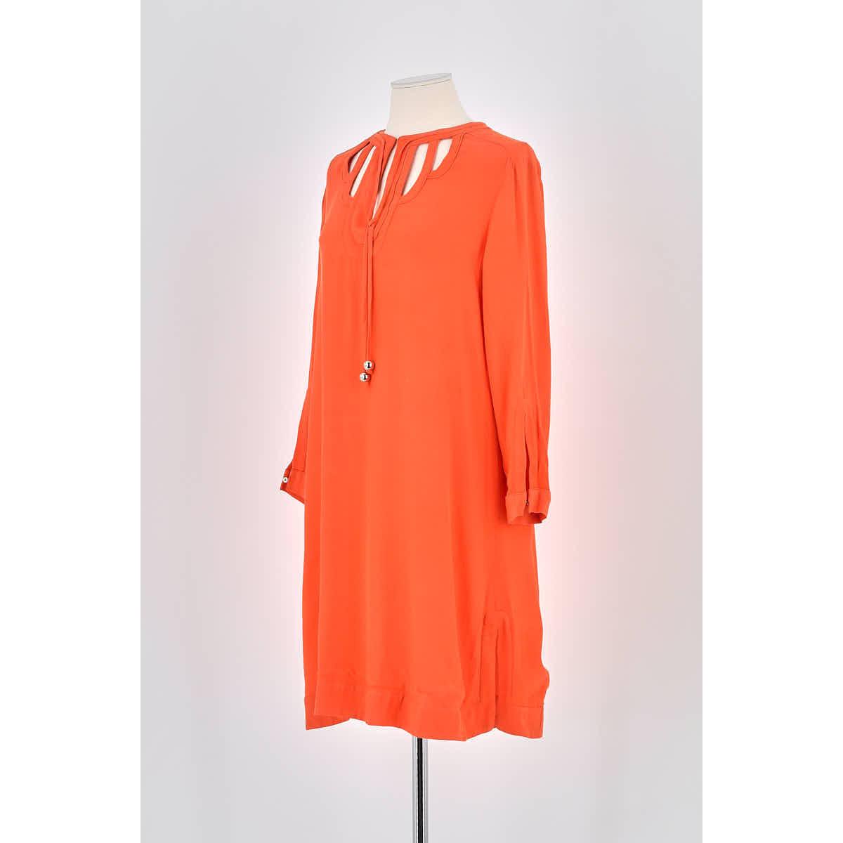 Robe Diane Von Furstenberg (DVF) - Orange Avec Ornements De Perles - Taille 10 - Occasion Très Bon état