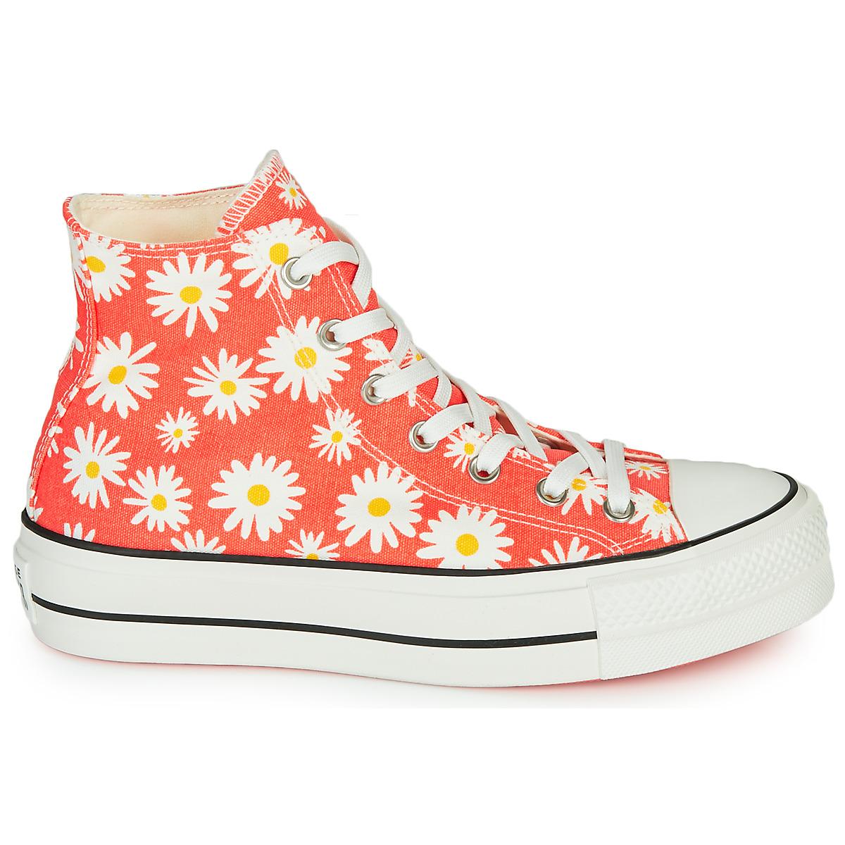 chuck taylor all star camp daisies platform
