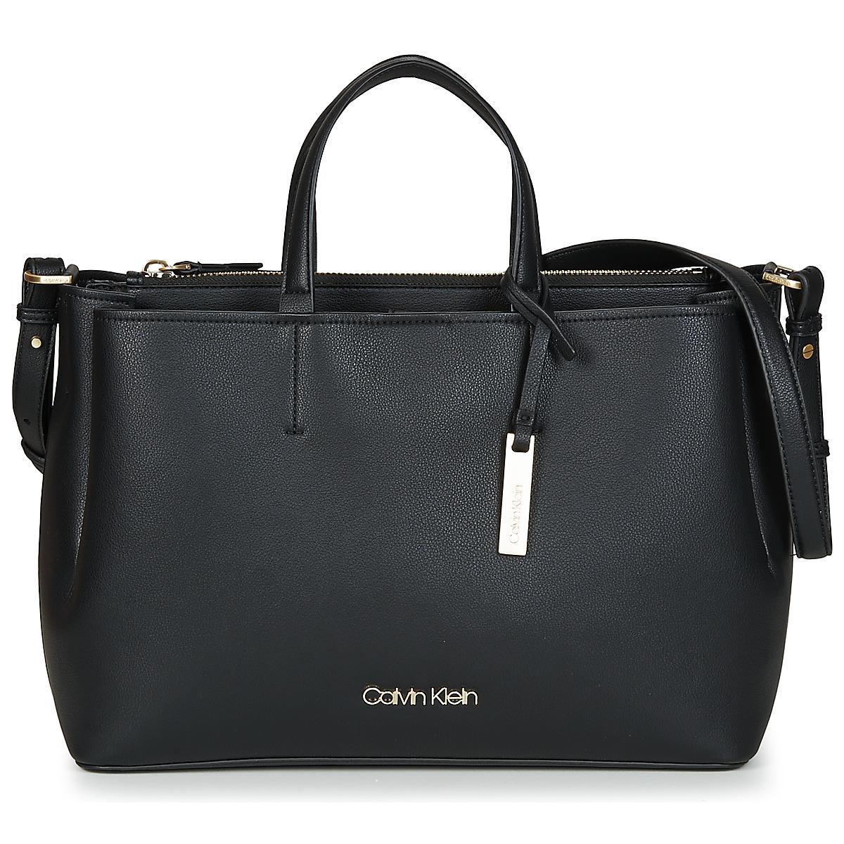 Calvin Klein Step Up Large Tote Women S Handbags In Black Calvin Klein Step Up Large Tote Women S Handbags