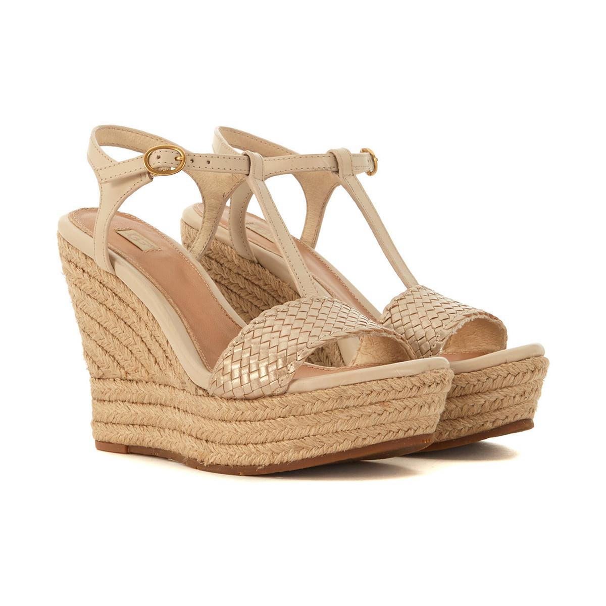 UGG Fitchie Golden Leather Wedge Sandal Women�s Sandals In