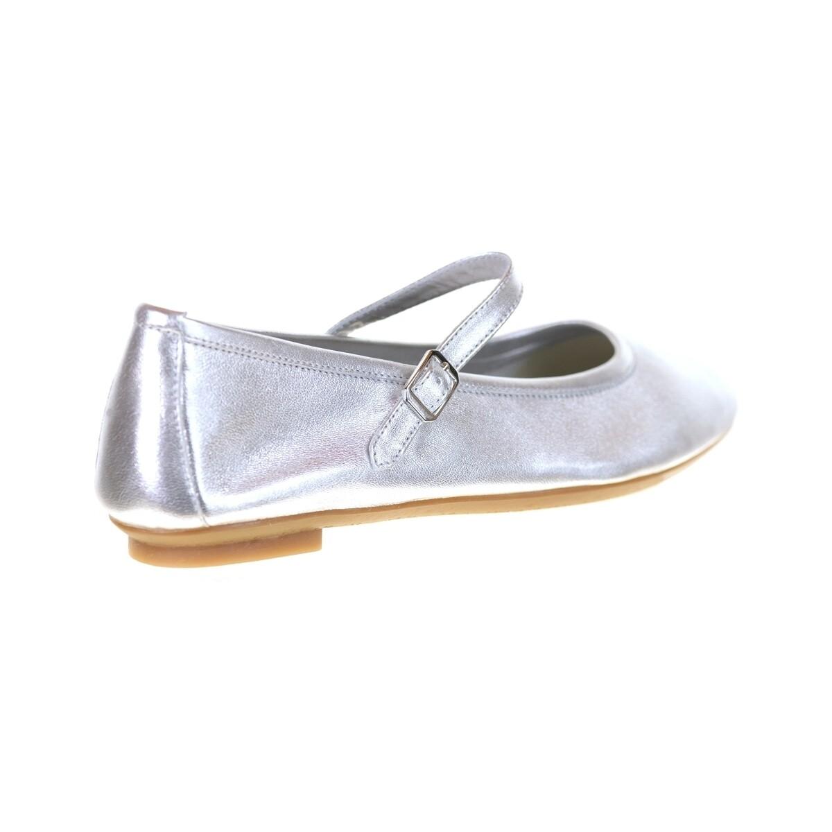 Ballerines En Cuir Argent Tamaris | La Redoute