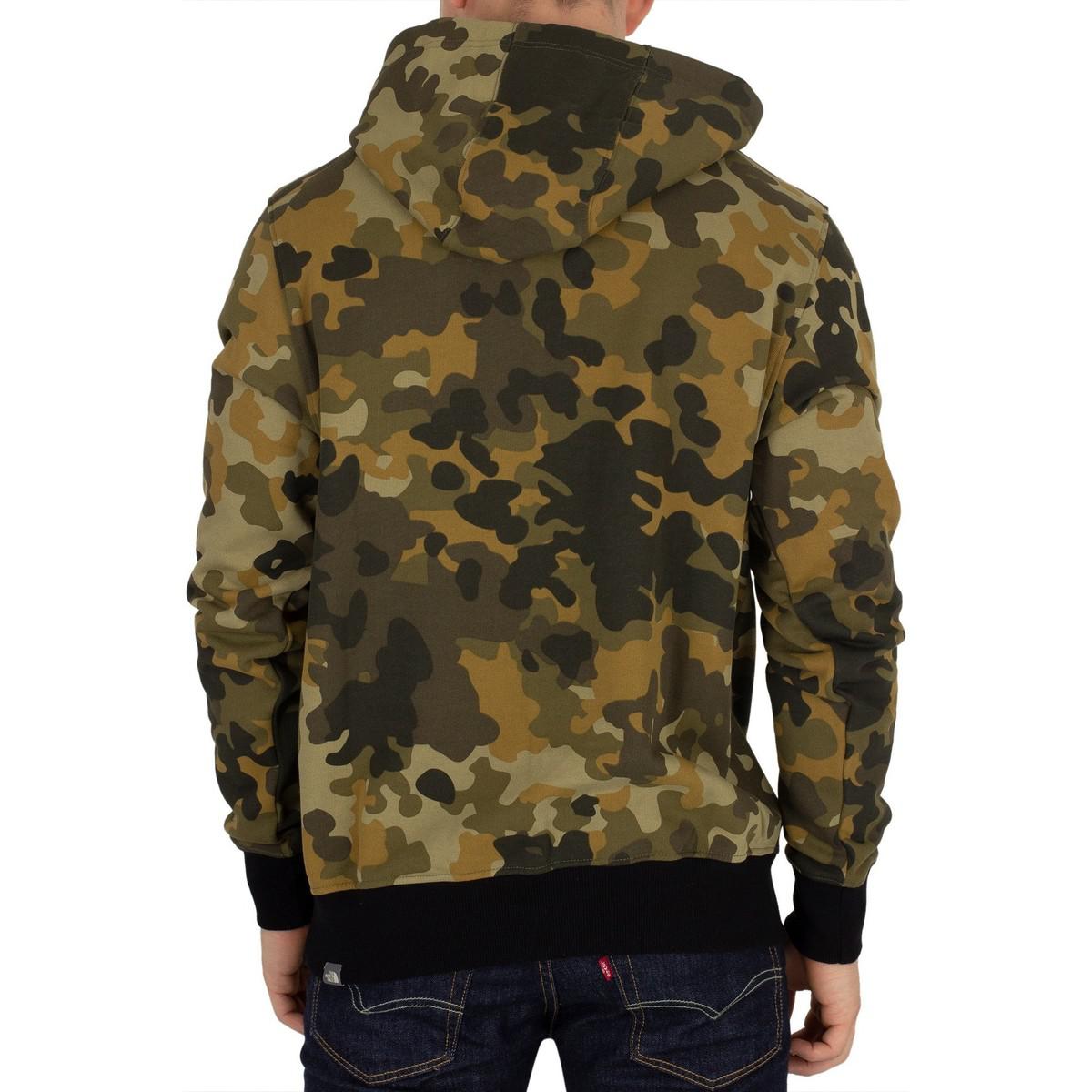 north face camo pullover