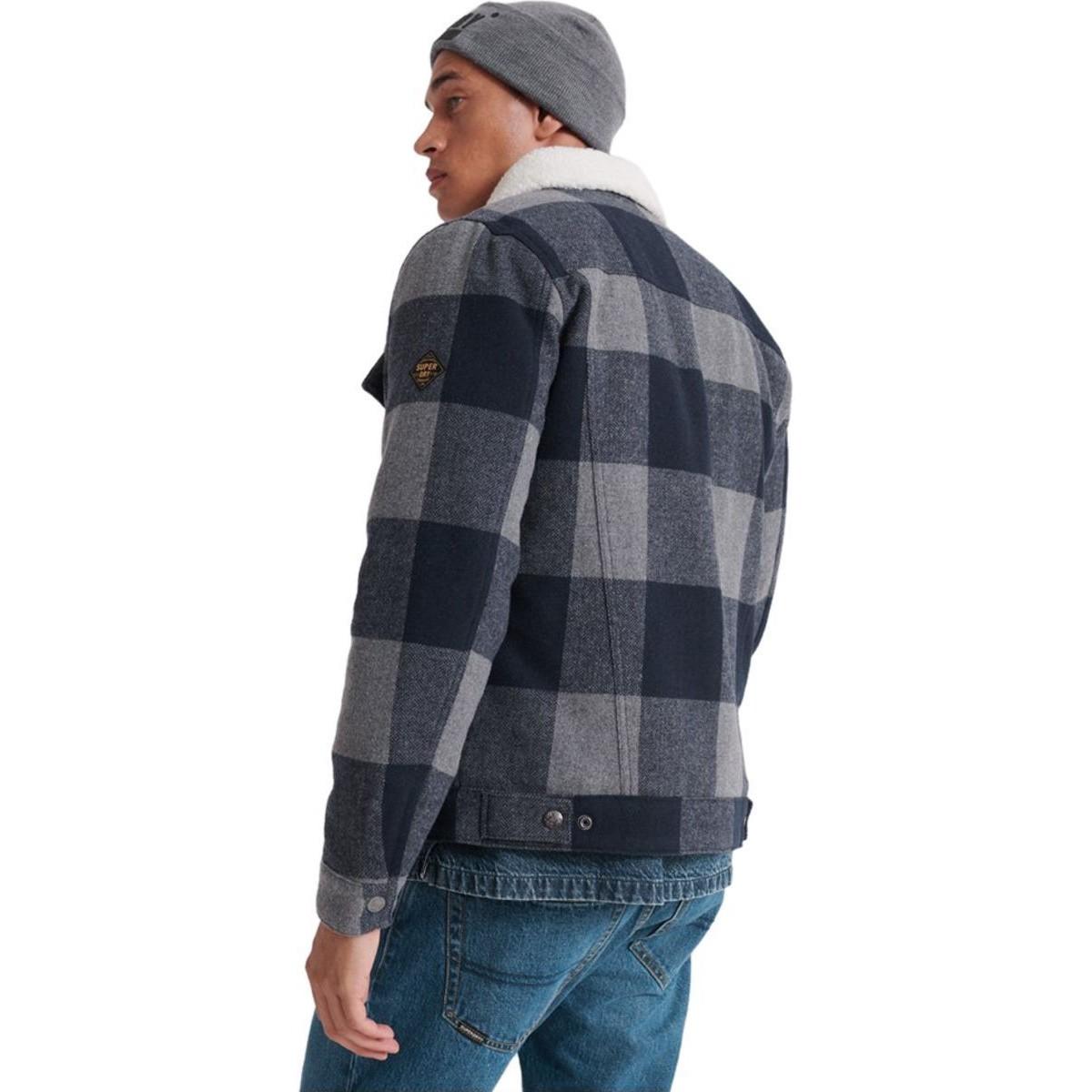 superdry checked jacket