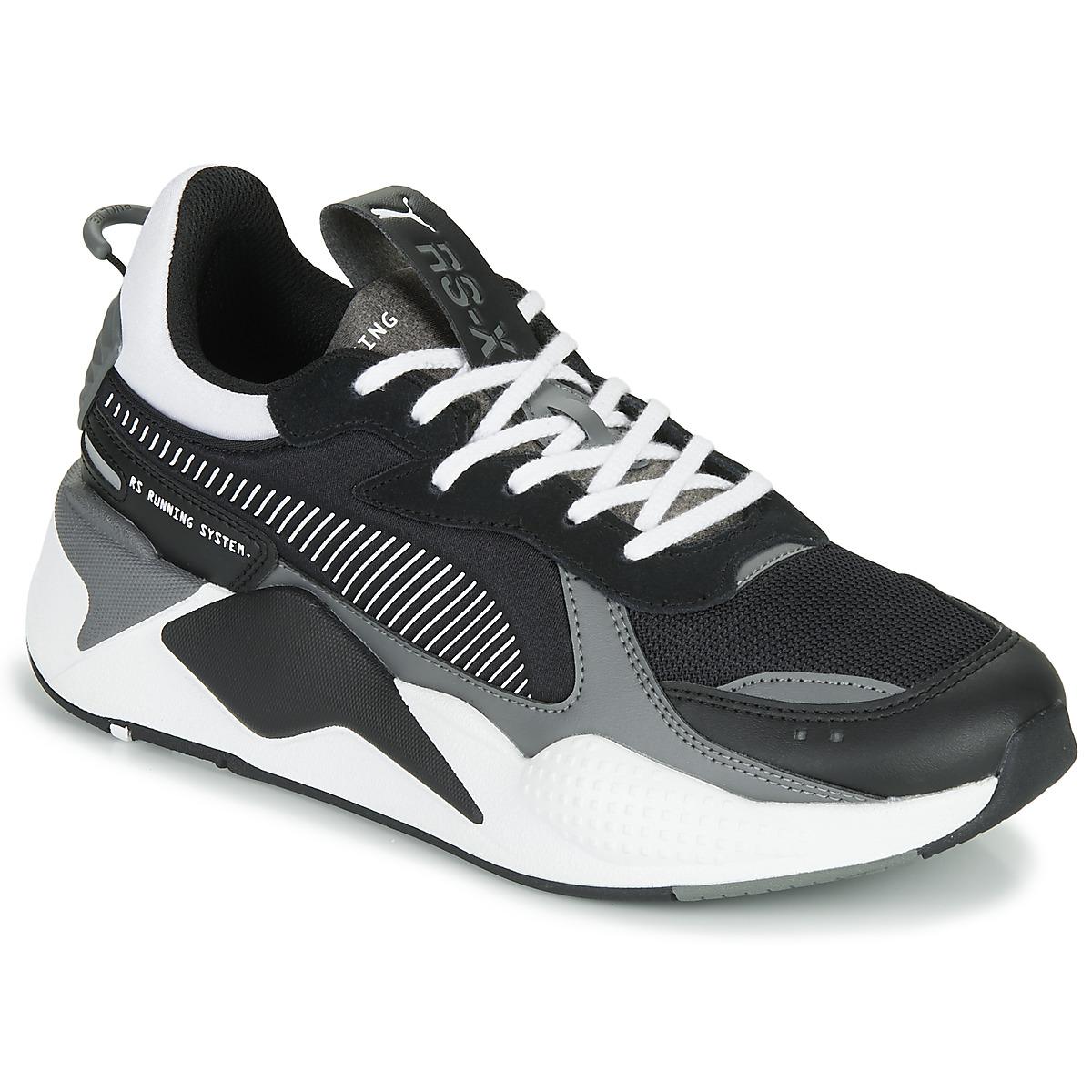 puma rsx black reflective