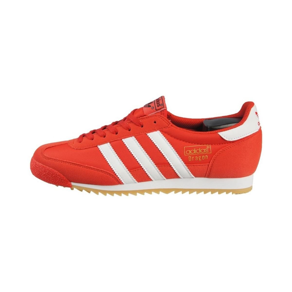 adidas dragon red trainers