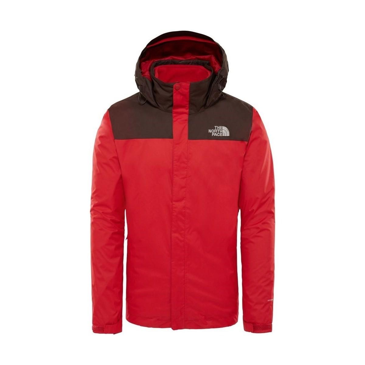 north face triclimate red