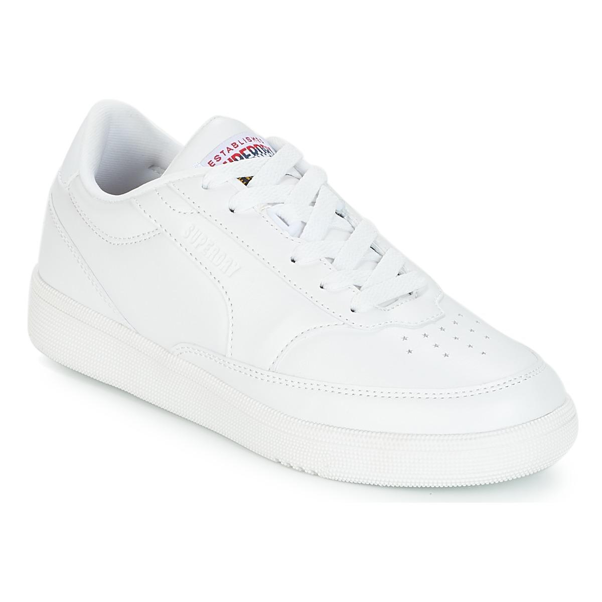 white retro shoes
