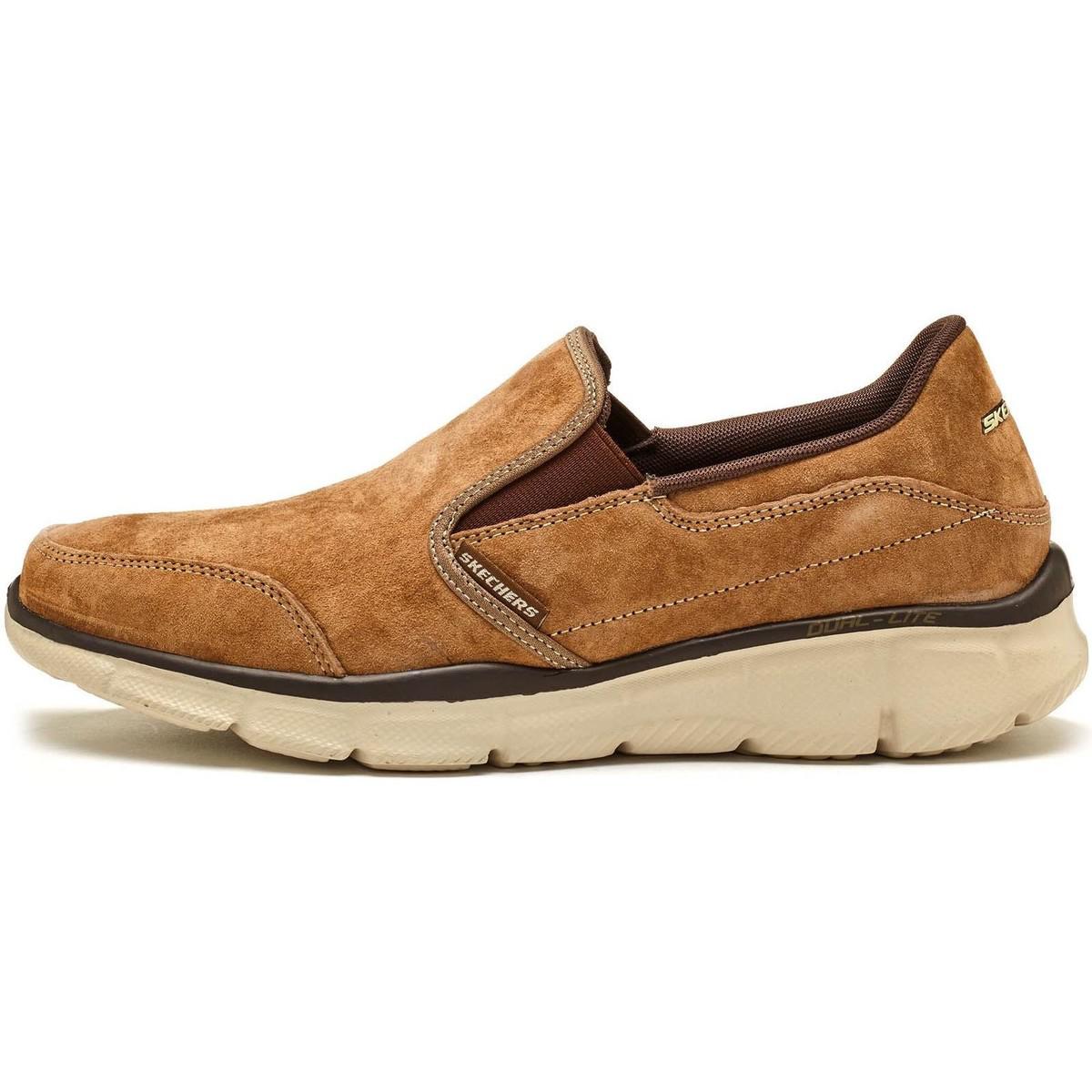 Skechers Equalizer Mind Game Suede Trainers In Brown 51502 Brn Men's Shoes (trainers) In Brown