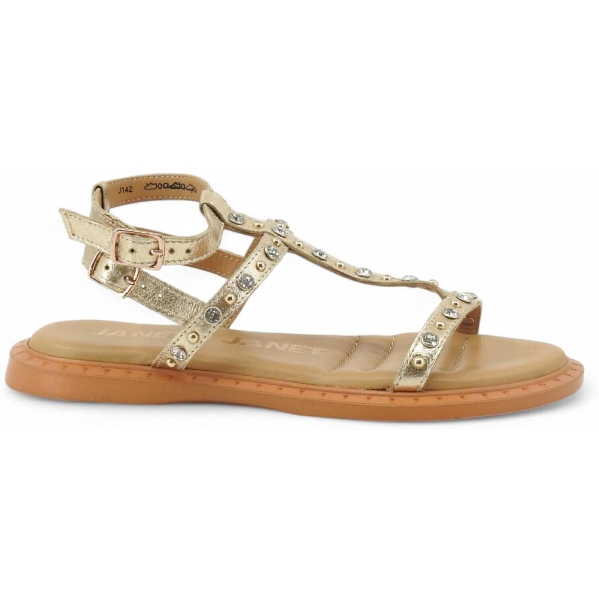 Sandales à Plateforme Talons Hauts Janet & Janet Taupe - Taille UK 4, Occasion
