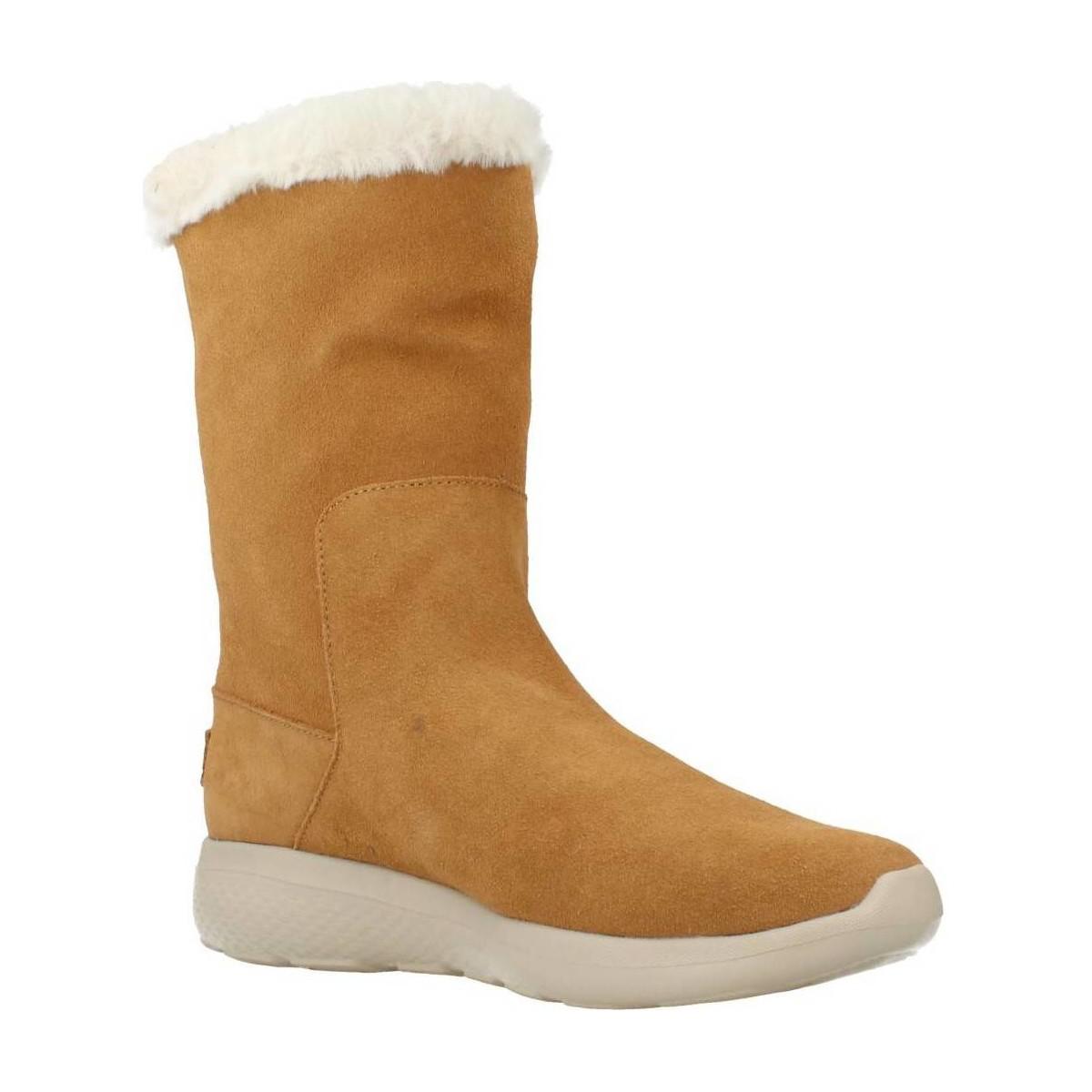 skechers boots beige