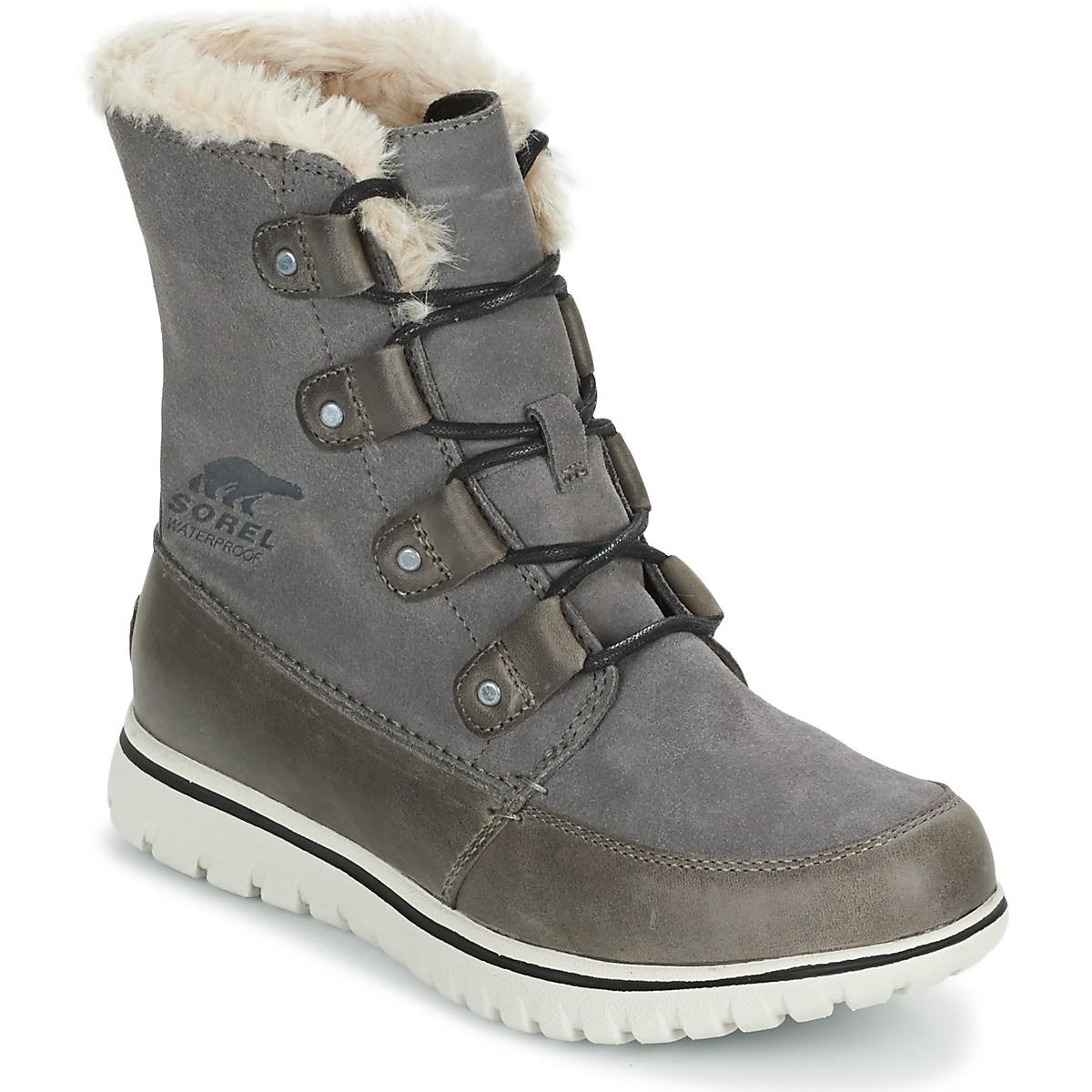 sorel grey booties