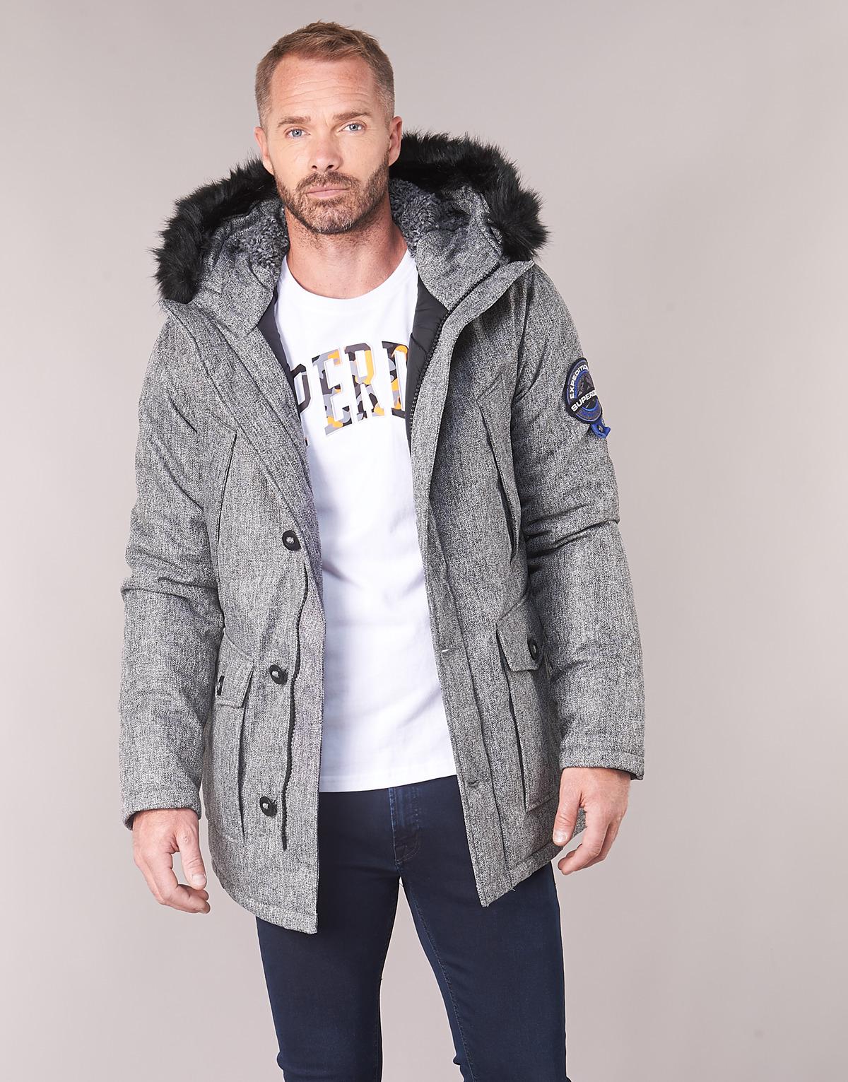 grey parka mens