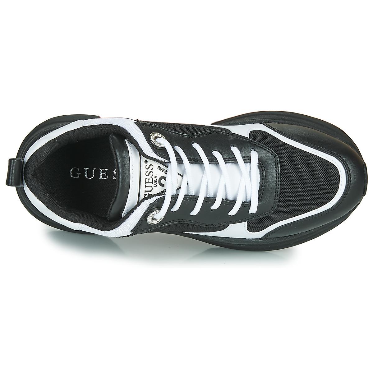 black guess trainers