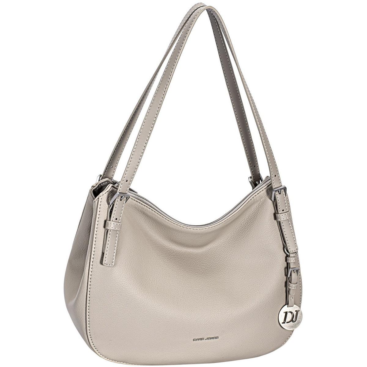 Sac à Main DAVID JONES Pour Femme - Couleur Gris/marron, Matière Extérieure PVC, Doublure Tissu - NEUF (vendu Comme Occasion)