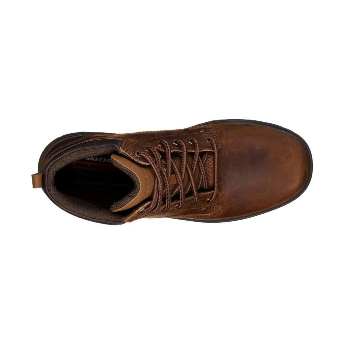skechers lace up marron