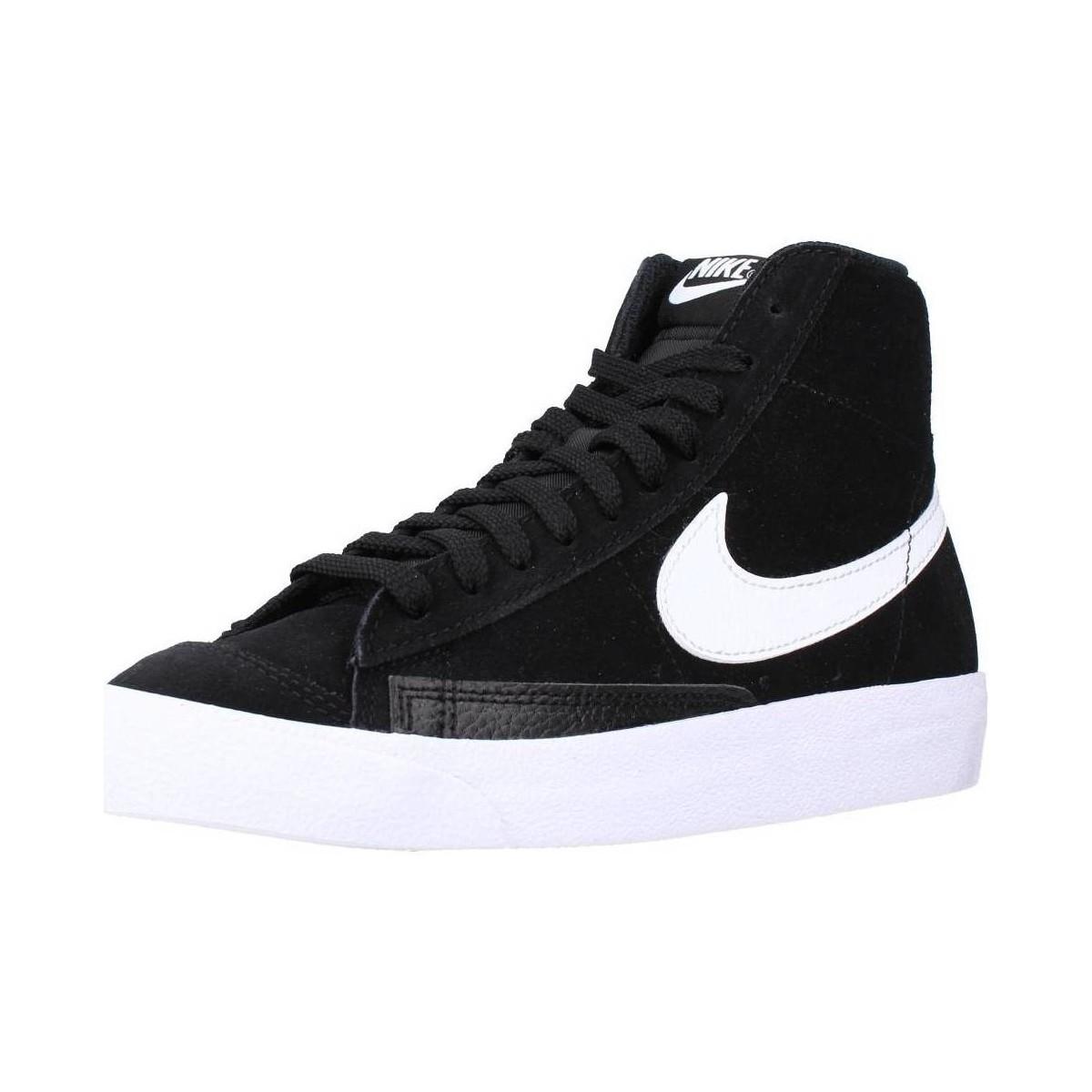 Nike Hoge Sneakers Blazer Mid '84 in het Zwart - Lyst