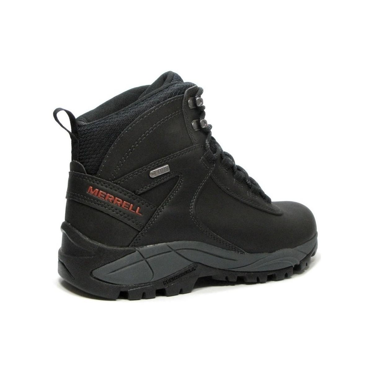 Merrell Vego Mid Leather Waterproof Men's Walking Boots In Black for ...