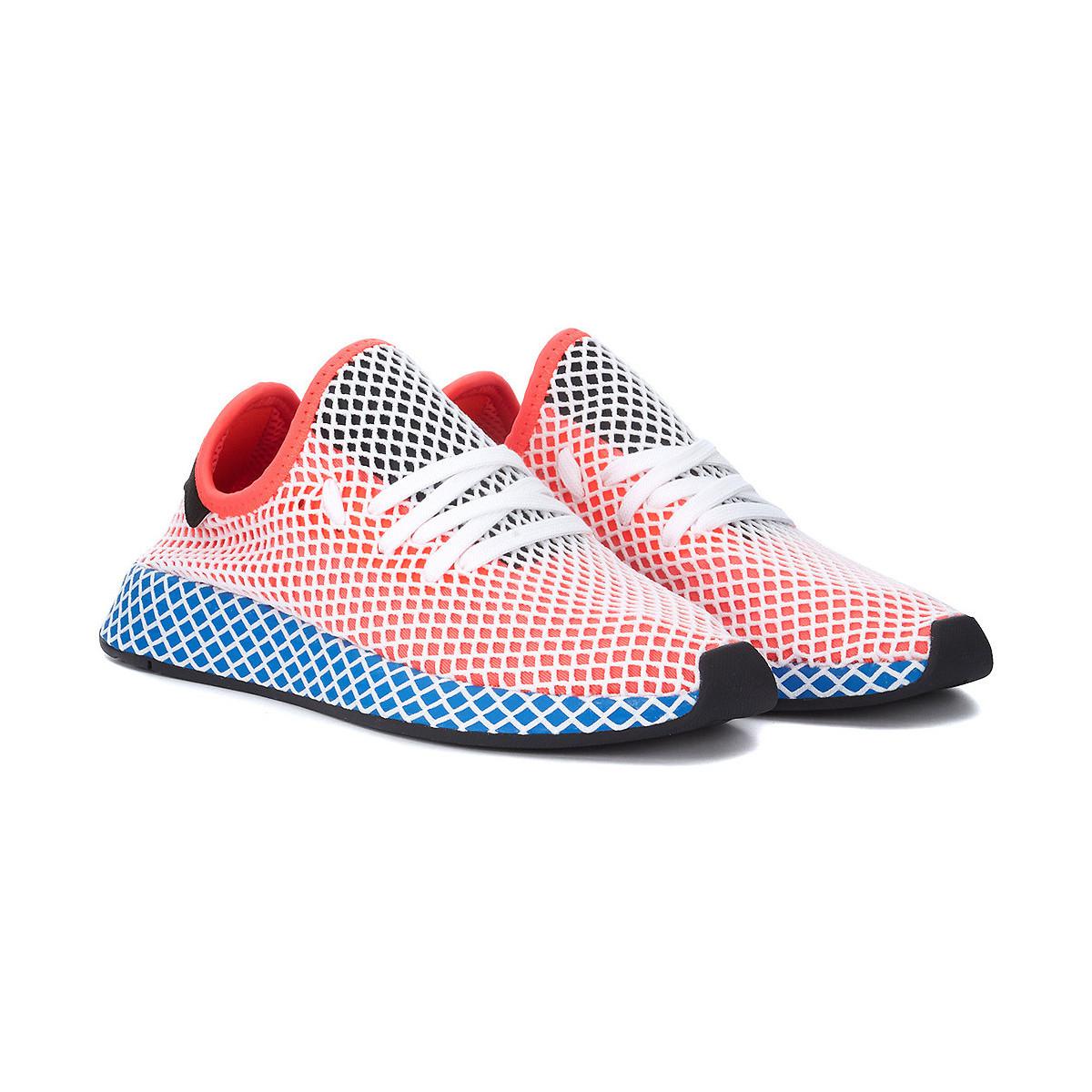 adidas deerupt red blue