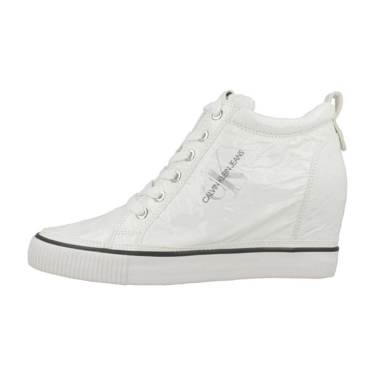 calvin klein wedge trainers