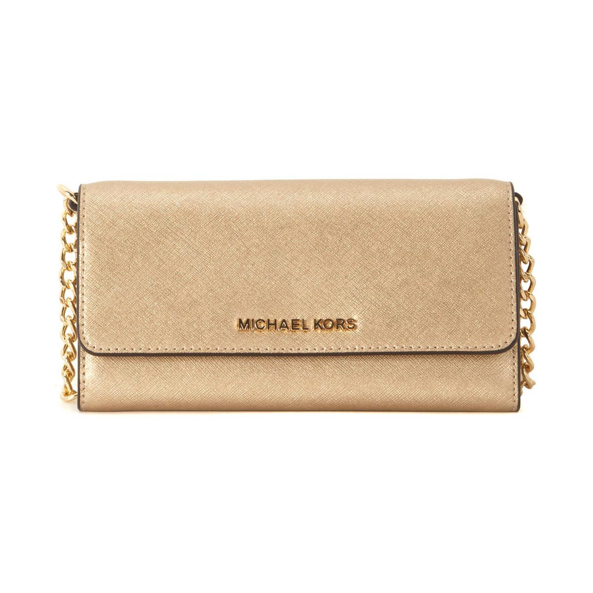 michael kors gold sling bag