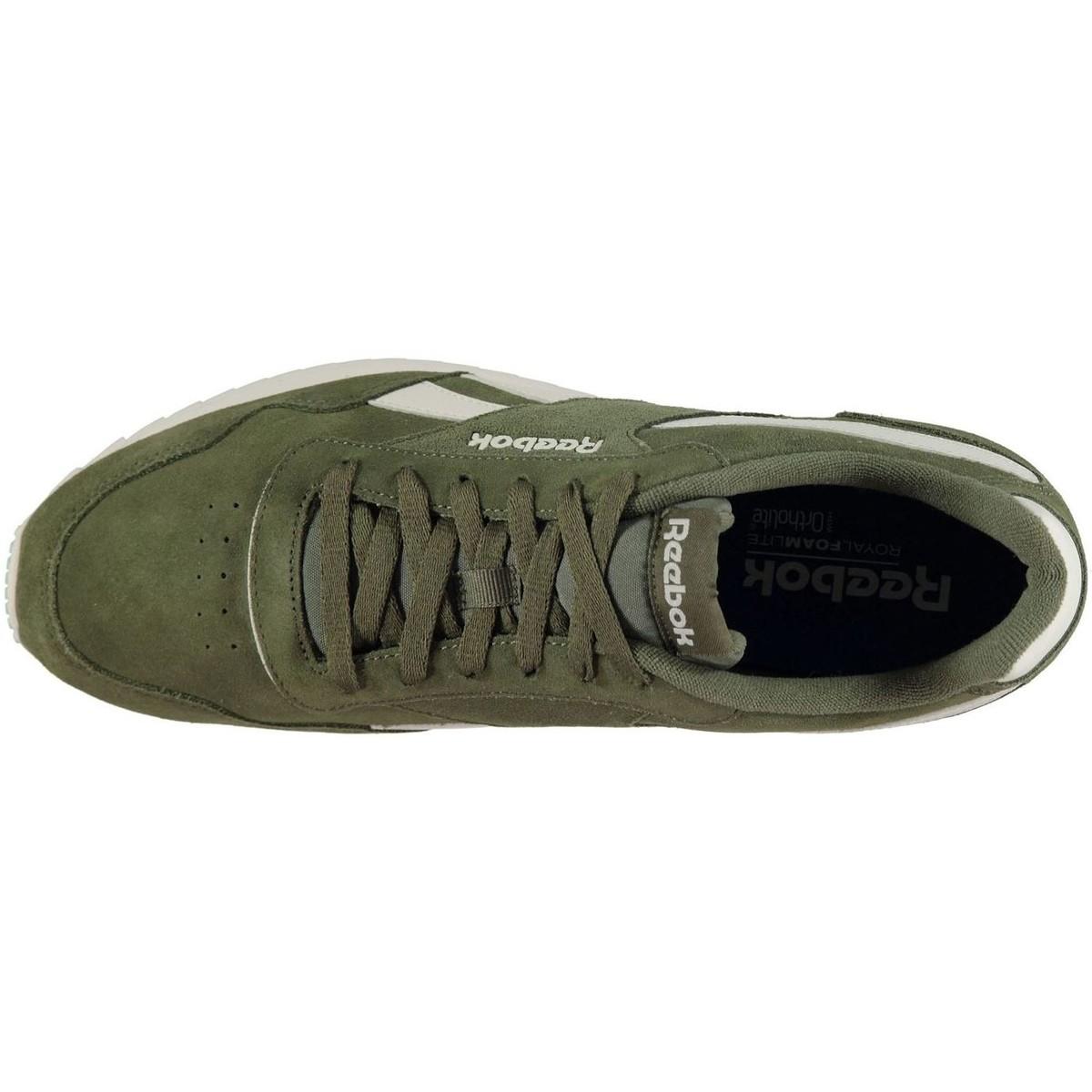 men's green reebok trainers