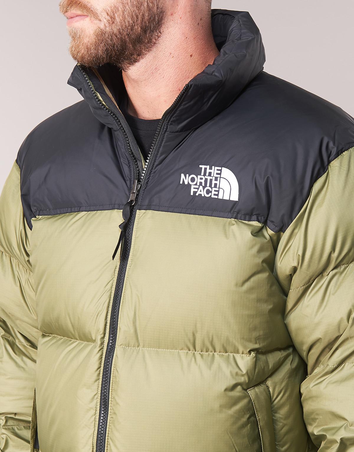 north face jackets green