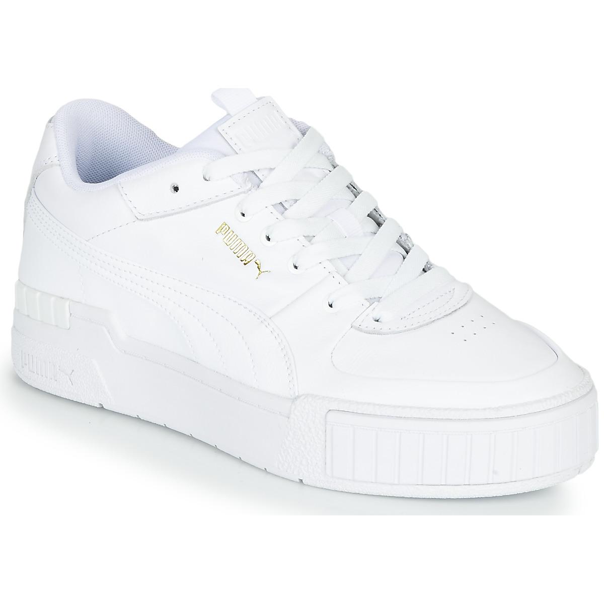 PUMA Leather Cali Sport Wn's Sneaker in Black (White) - Save 86% - Lyst