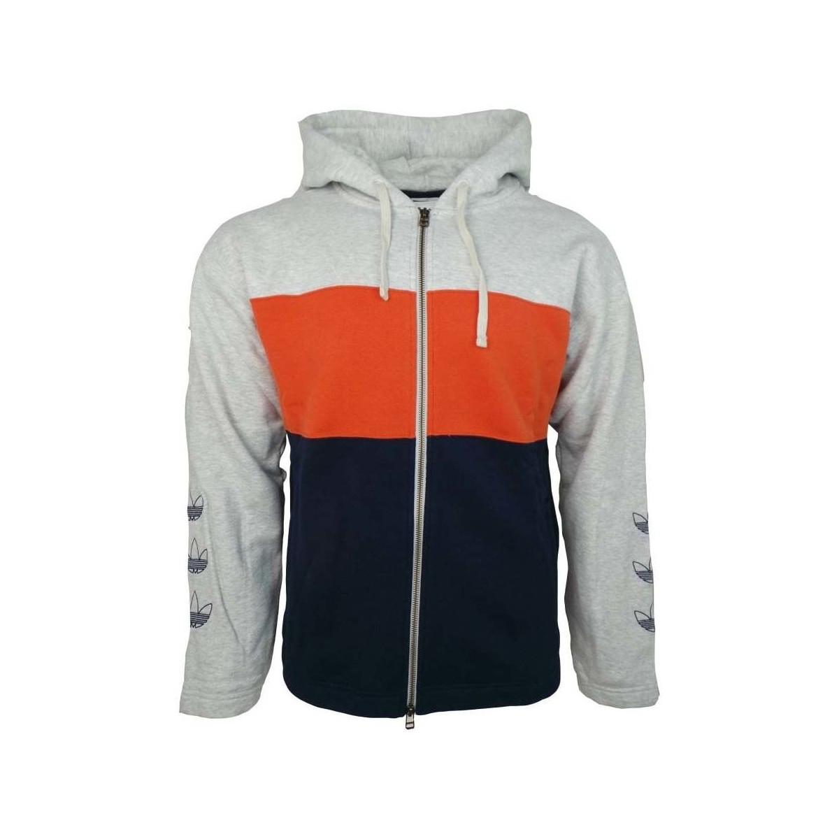 Adidas Full Zip Hoody Men's Sweatshirt In Grey in Gray for Adidas Full Zip Hoody Men's Sweatshirt In Grey in Gray for