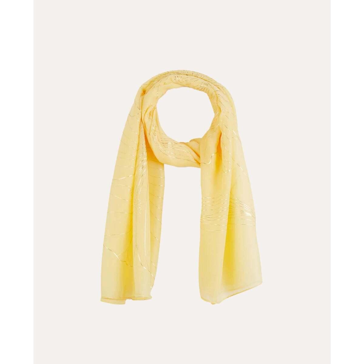 Foulard écharpe Femme Jaune - Accessoire Tendance Couleur Soleil - Neuf Sans étiquette