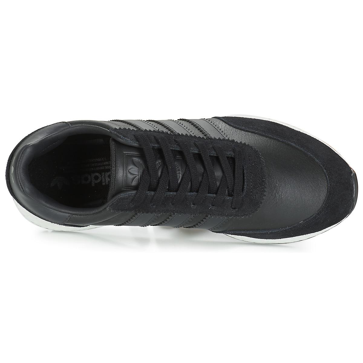 mens black leather adidas trainers
