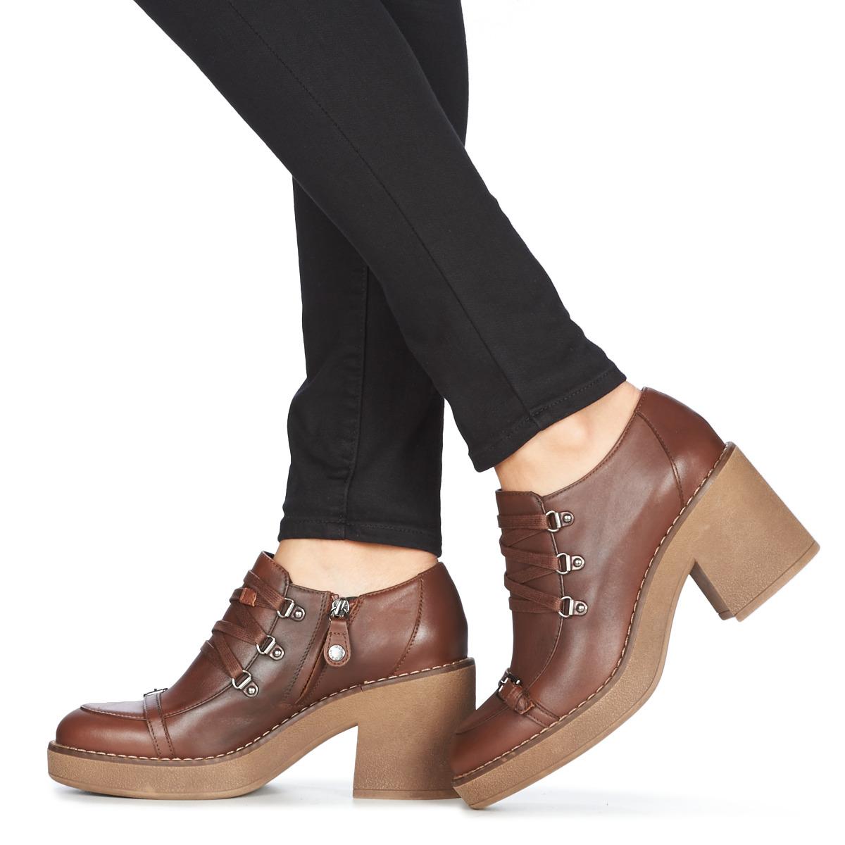 Geox D Adrya Mid Women's Low Boots In Brown Lyst