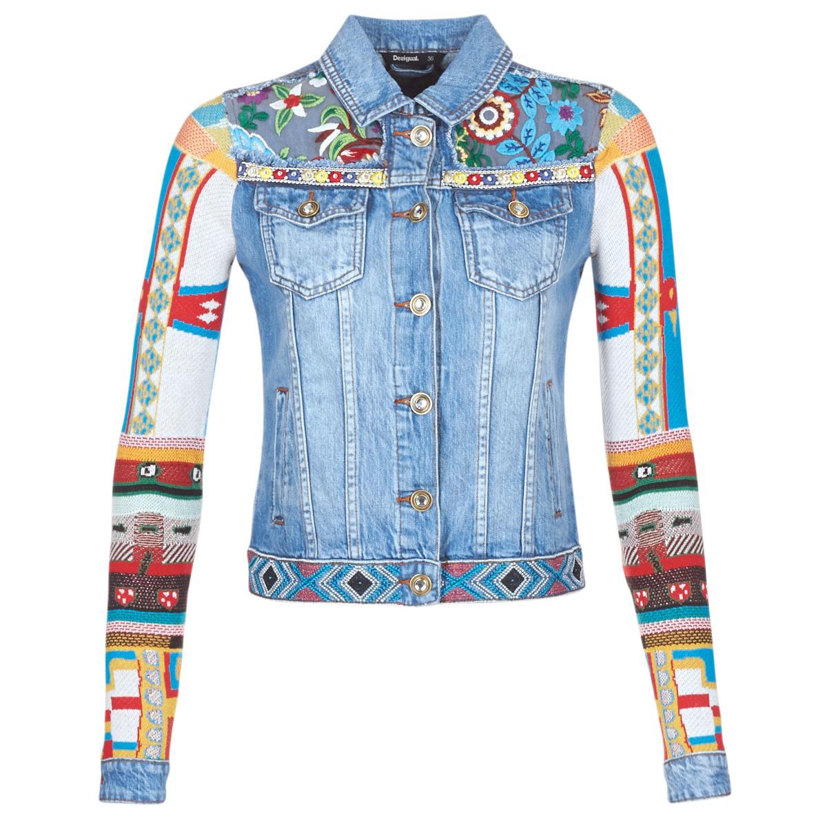 Desigual Clipeyo Women's Denim Jacket In Blue Lyst