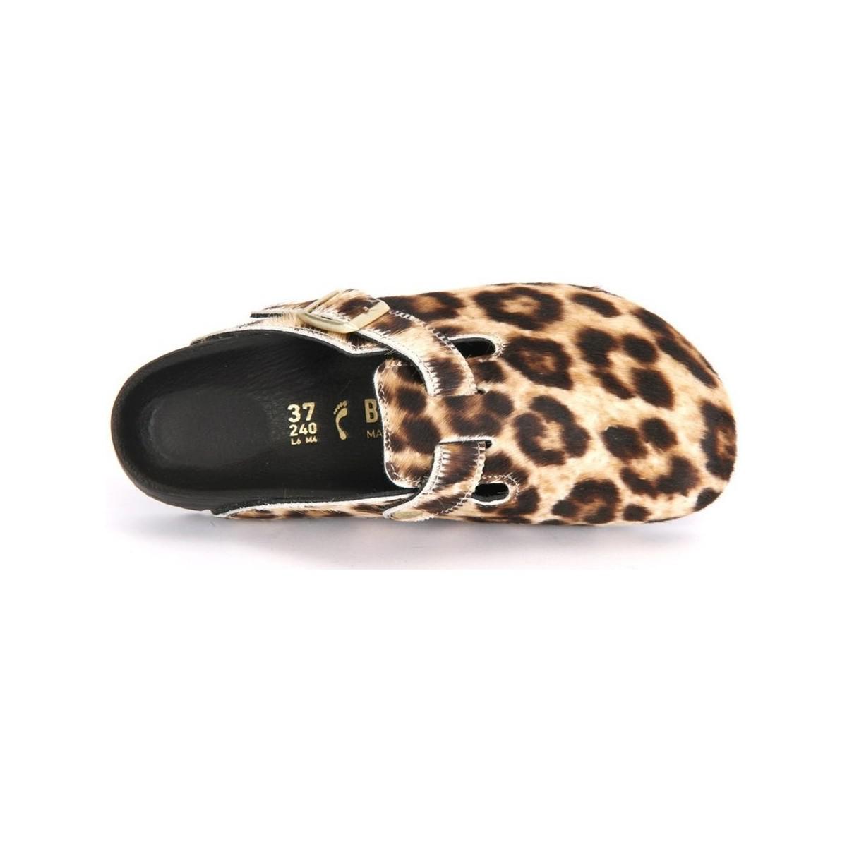 birkenstock boston leopard