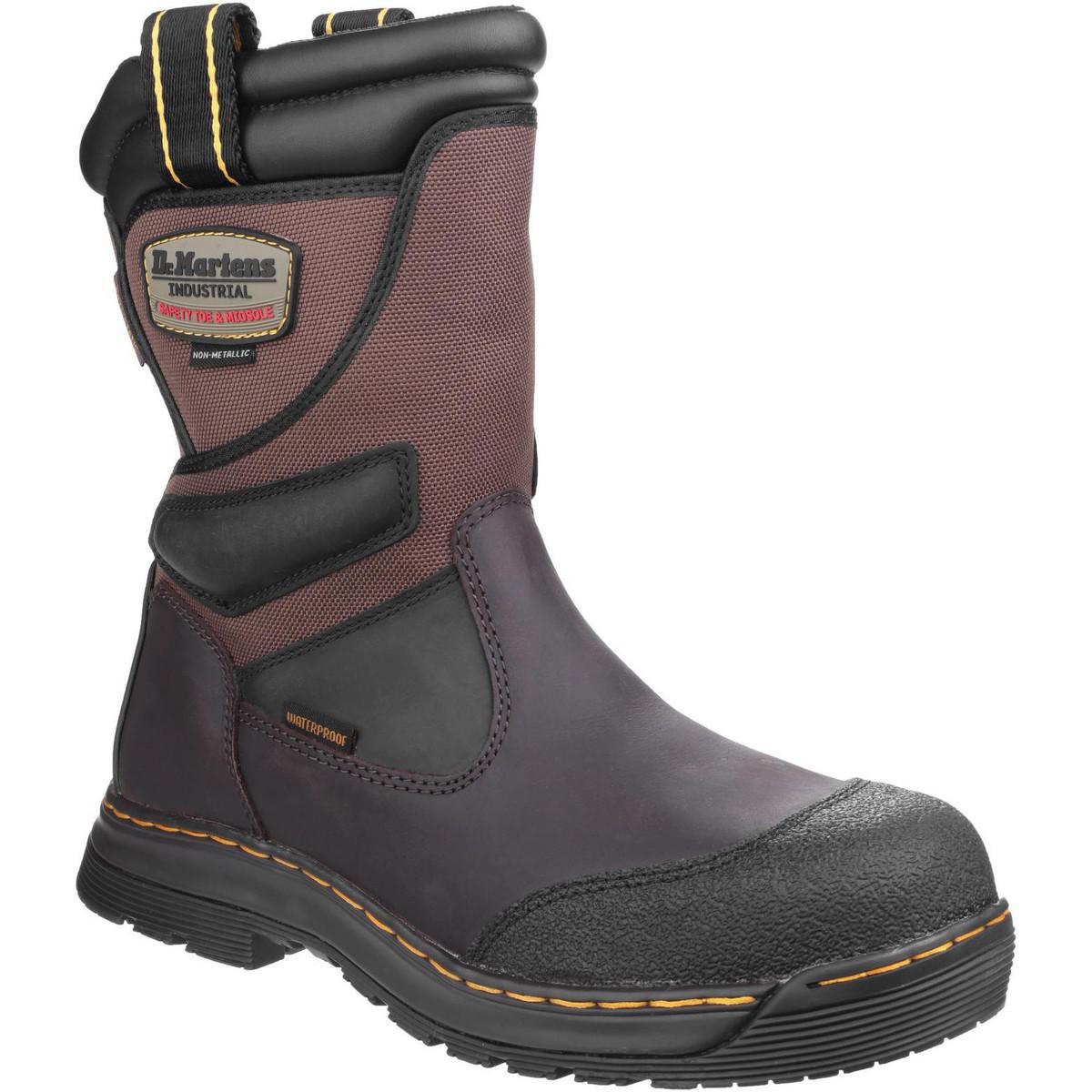 Dr. Martens Leather Turbine St Rigger Boot Men's Snow Boots In Brown